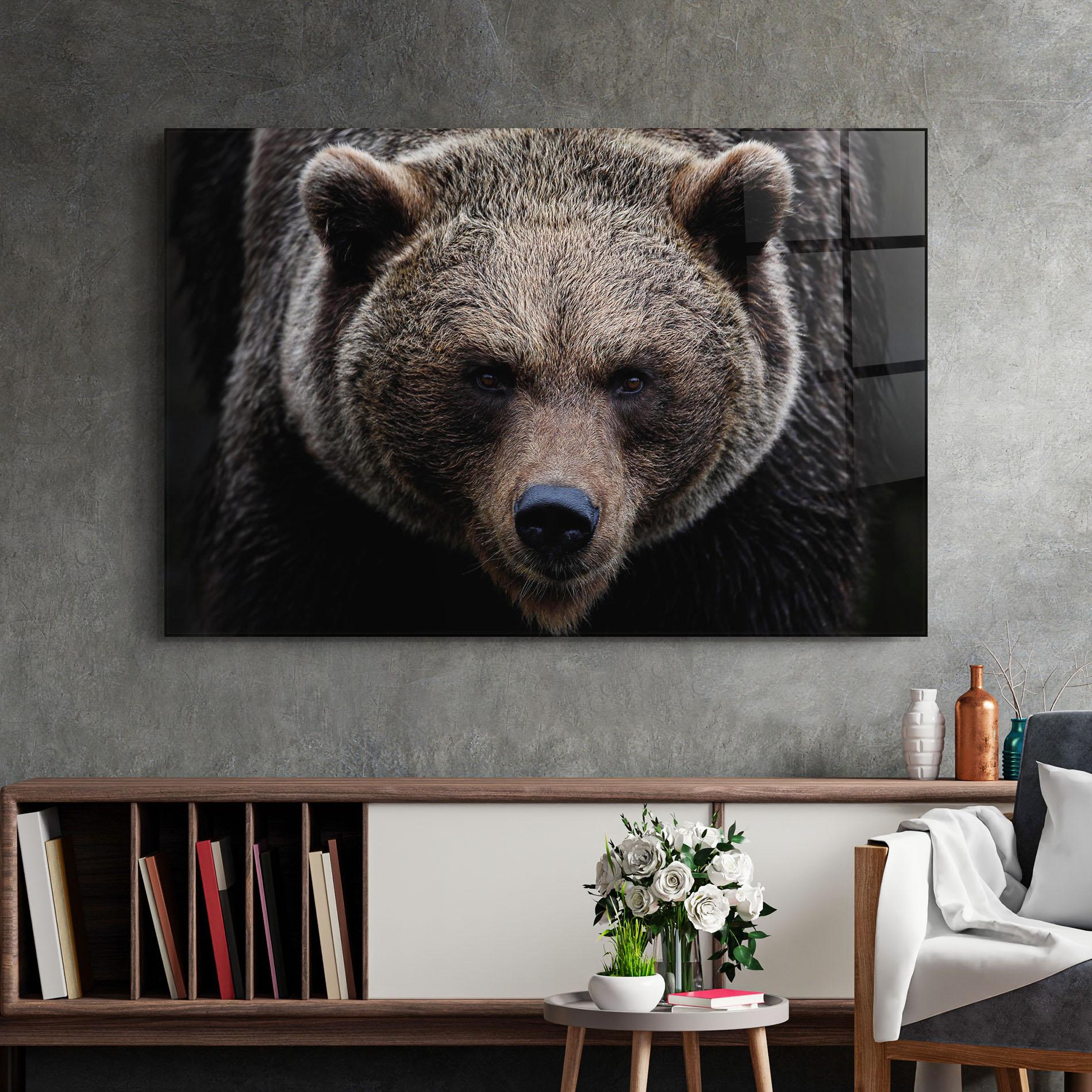Glasbild Brown Bear mockup 2