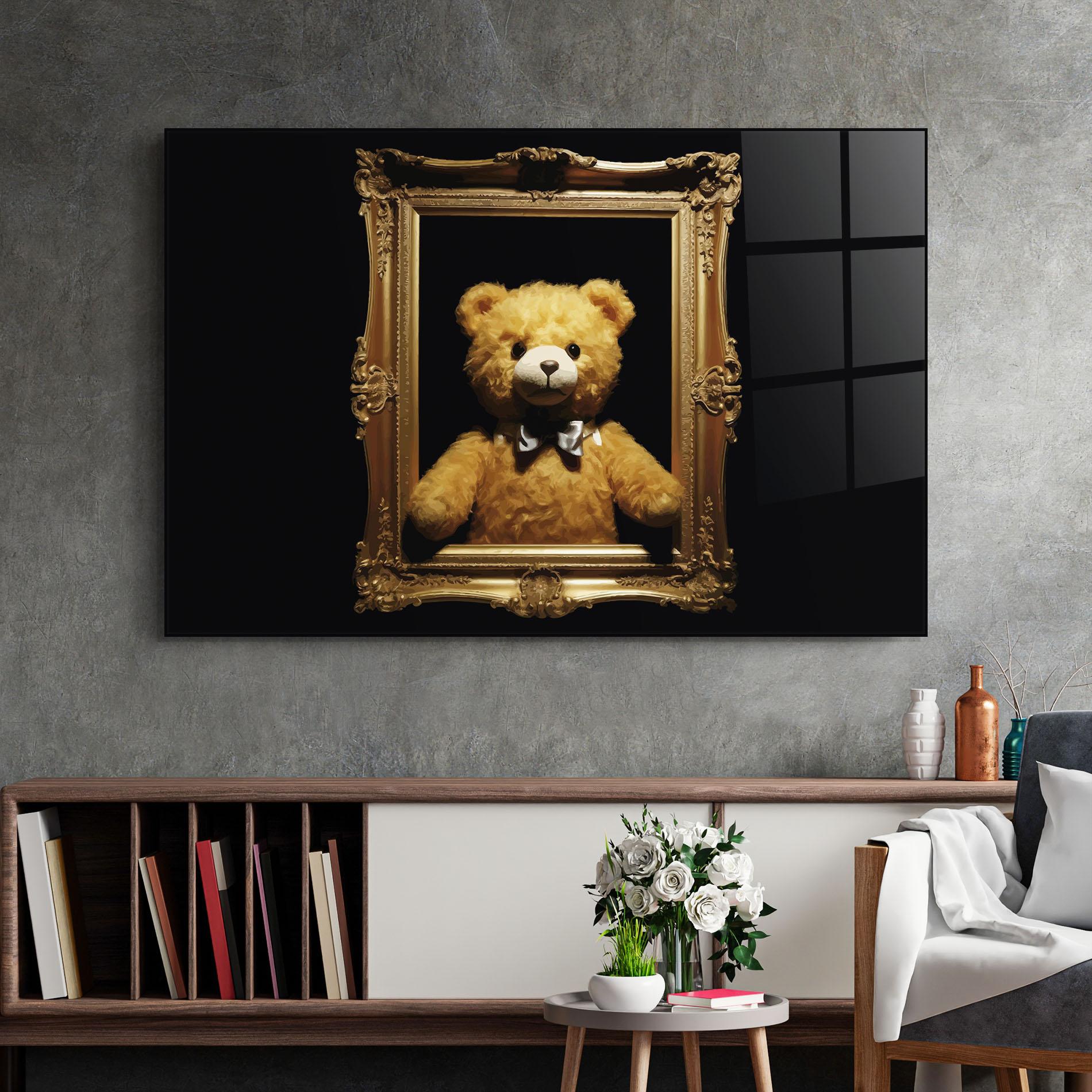Glasbild Frame Bear mockup 2