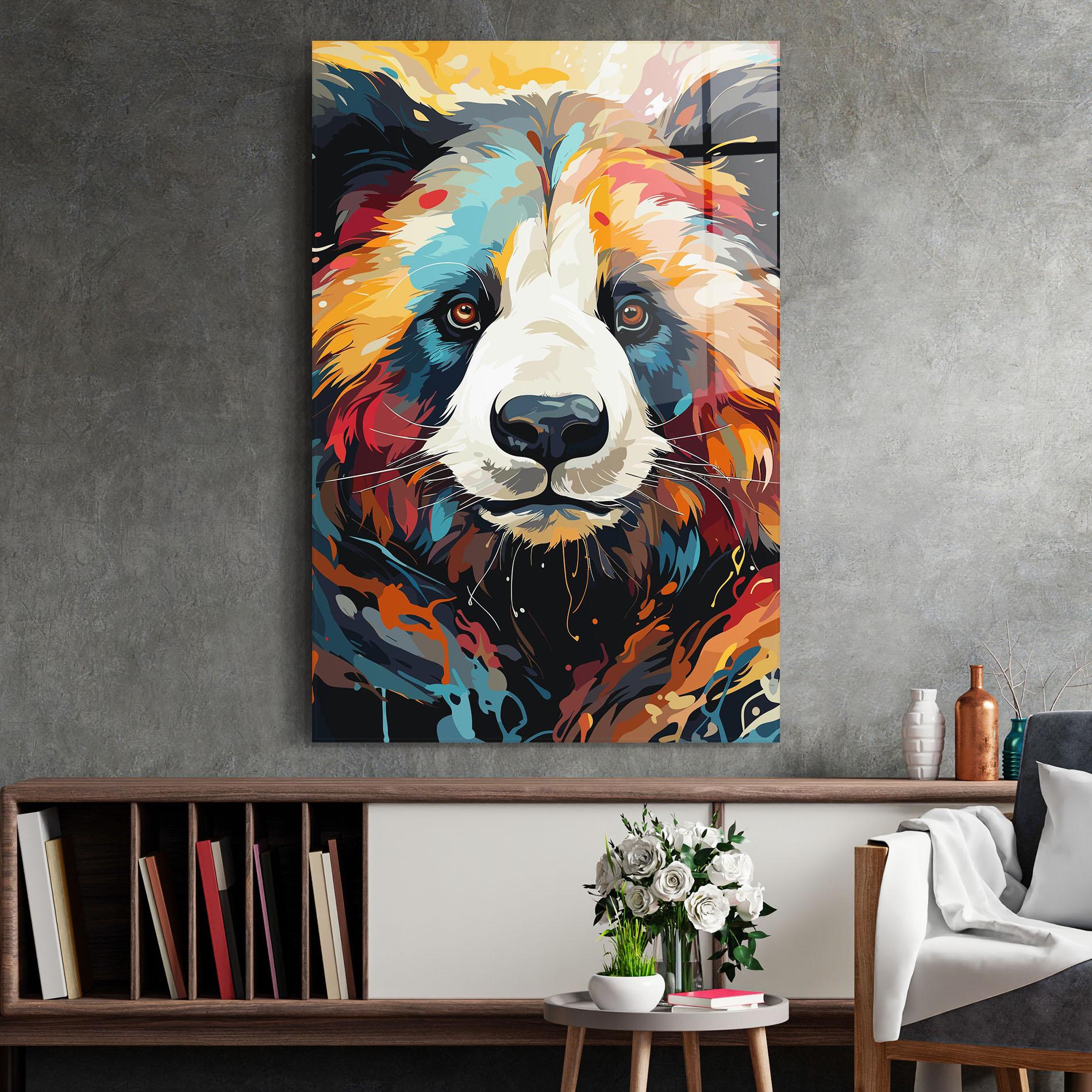 Glasbild Cream Color Bear mockup 2