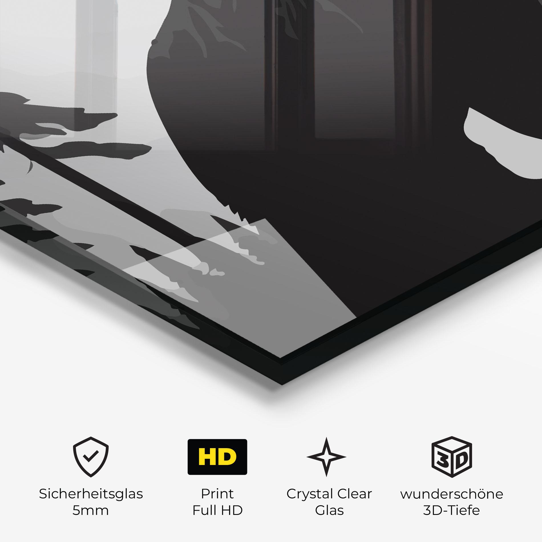 Glasbild Forest Bear mockup 3