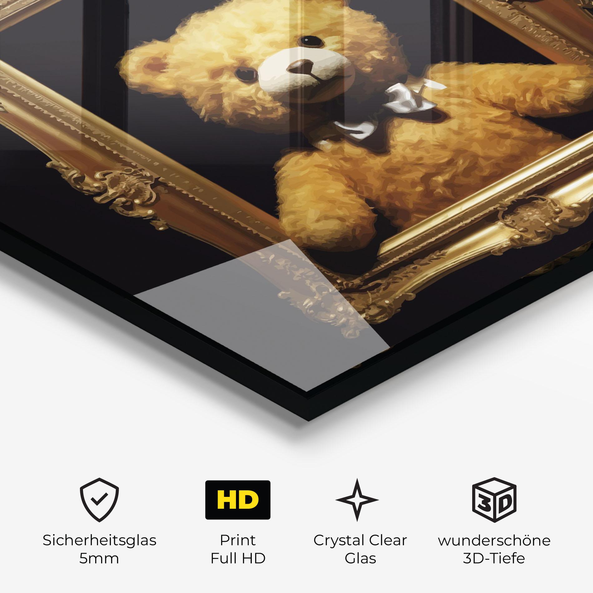 Glasbild Frame Bear mockup 3