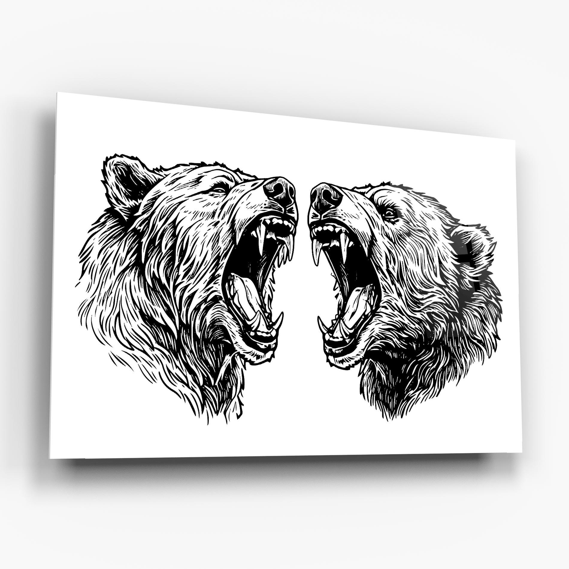 Glasbild Bear Bite mockup 6