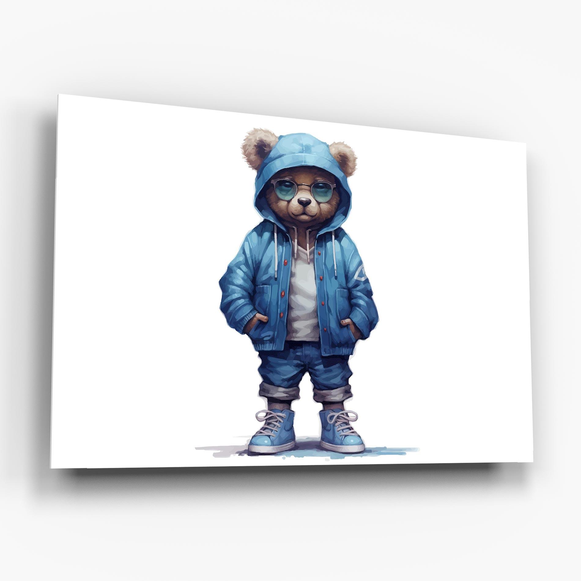 Glasbild Cool Bear mockup 6