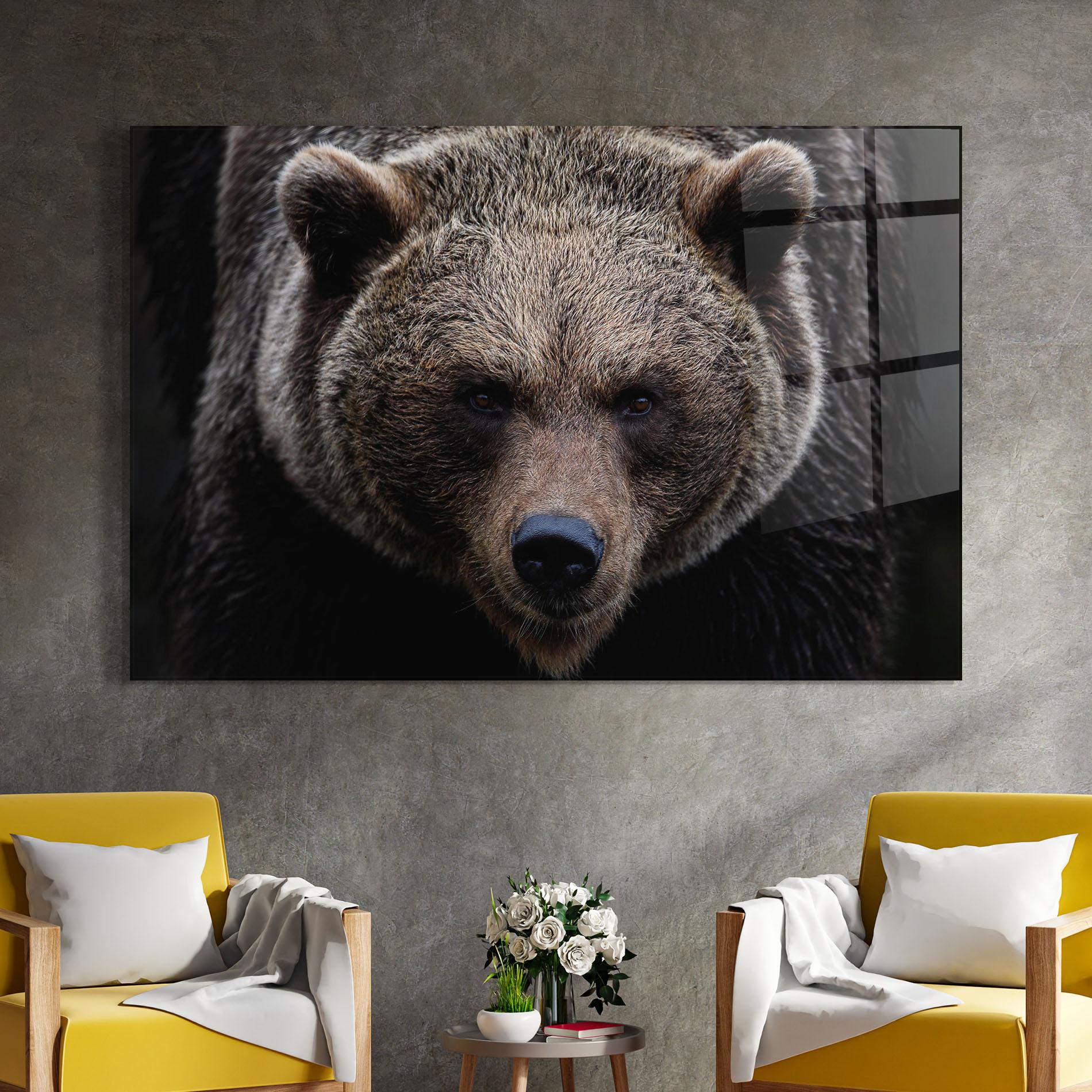 Glasbild Brown Bear mockup 4