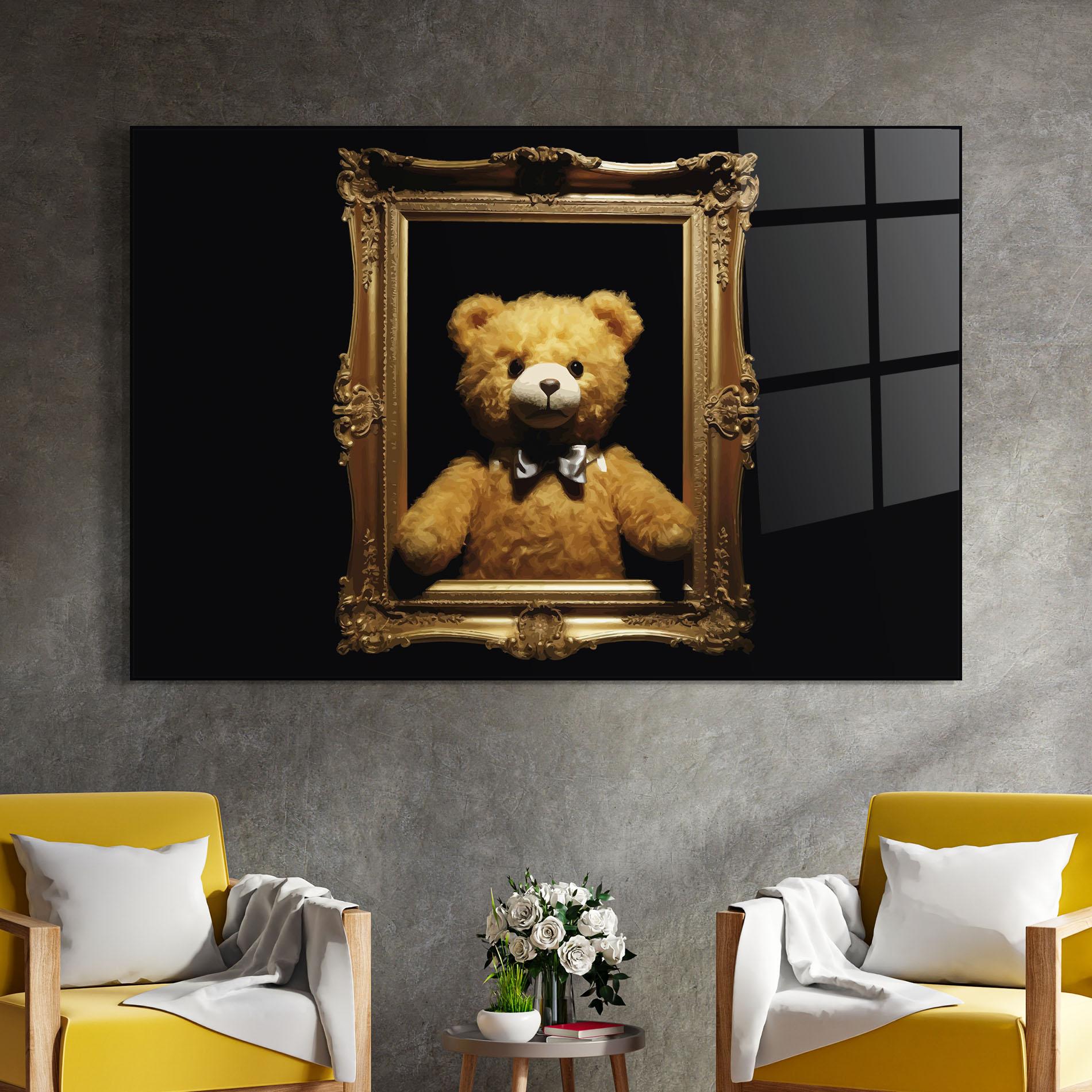 Glasbild Frame Bear mockup 4