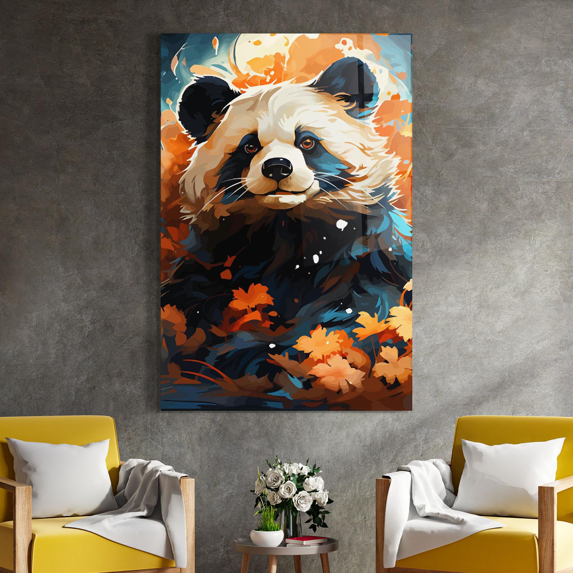 Glasbild Fluffy Bear mockup 4