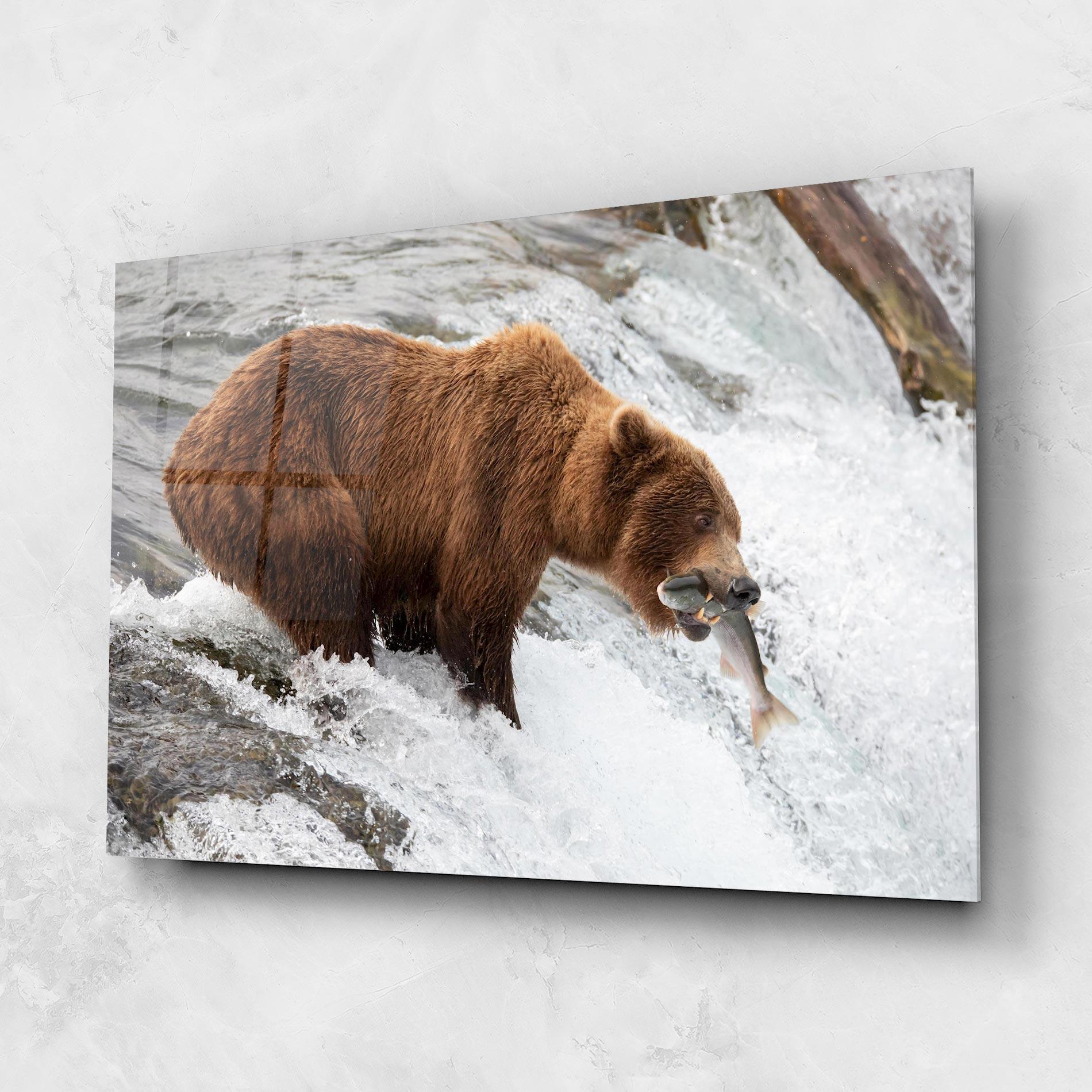 Glasbild Bear Hunting mockup 1