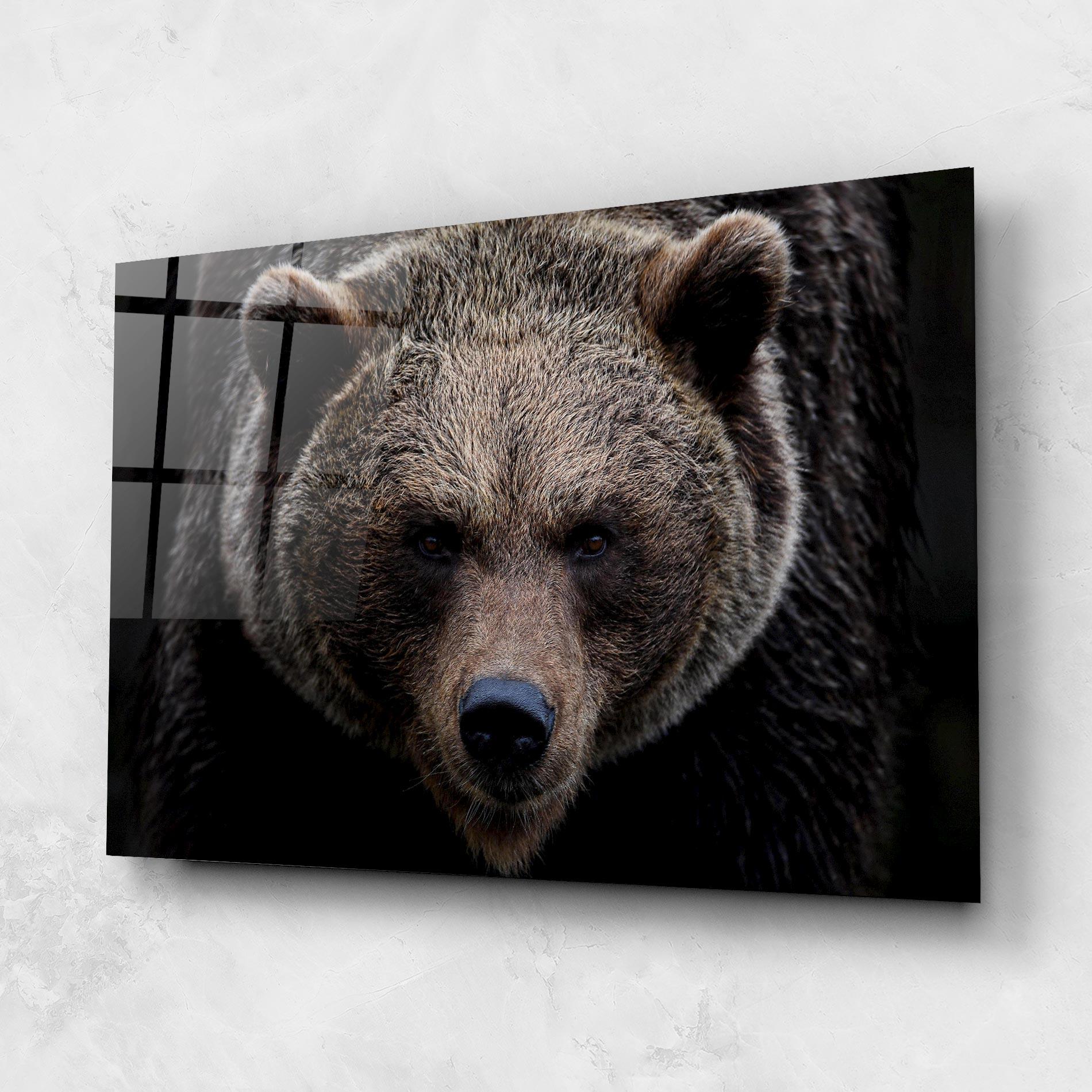 Glasbild Brown Bear mockup 1