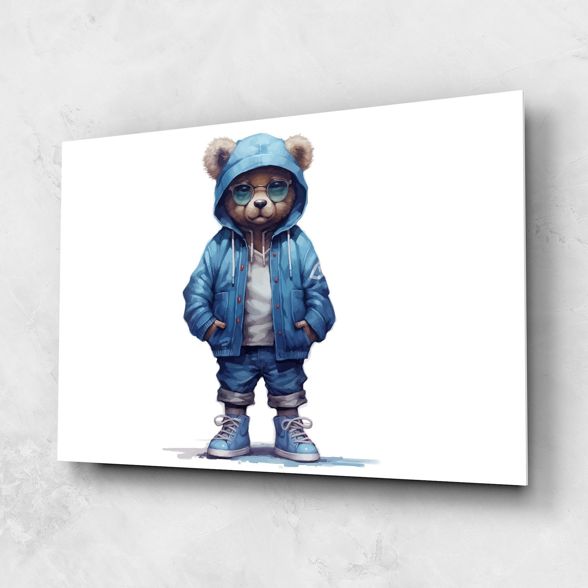 Glasbild Cool Bear mockup 1
