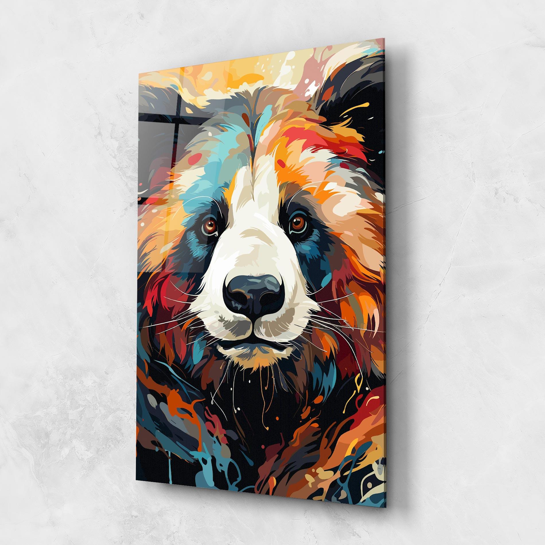 Glasbild Cream Color Bear mockup 1