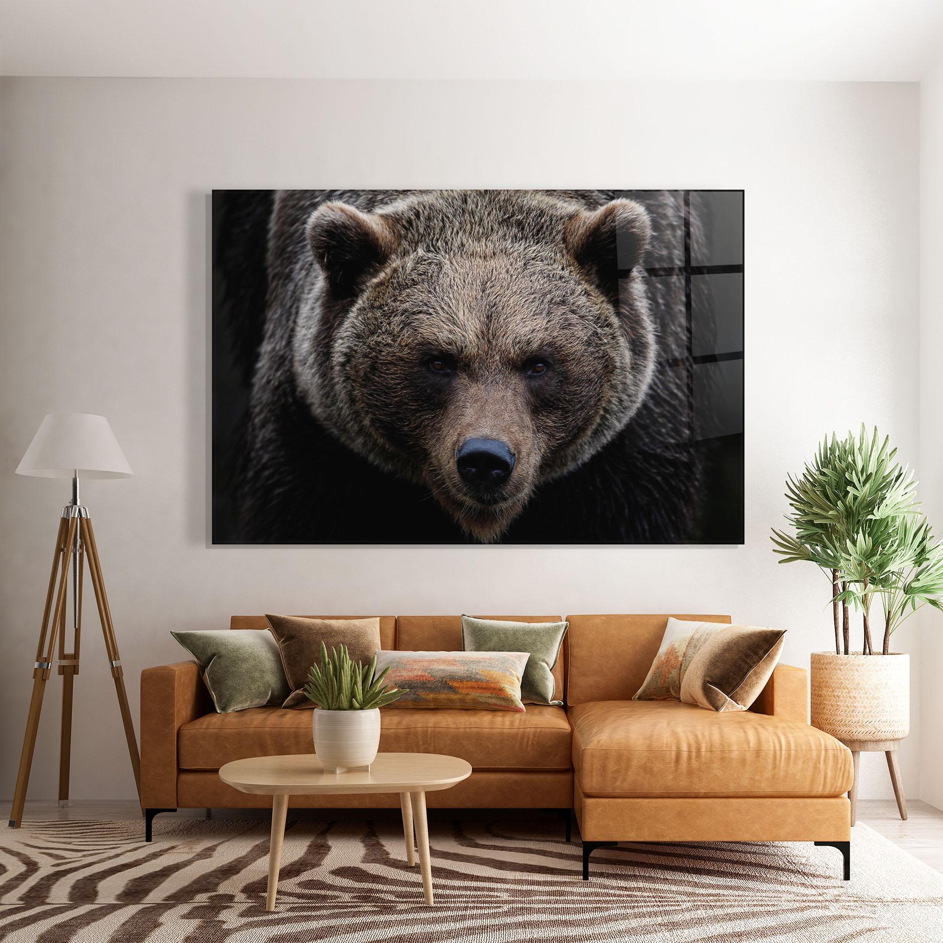 Glasbild Brown Bear mockup 7