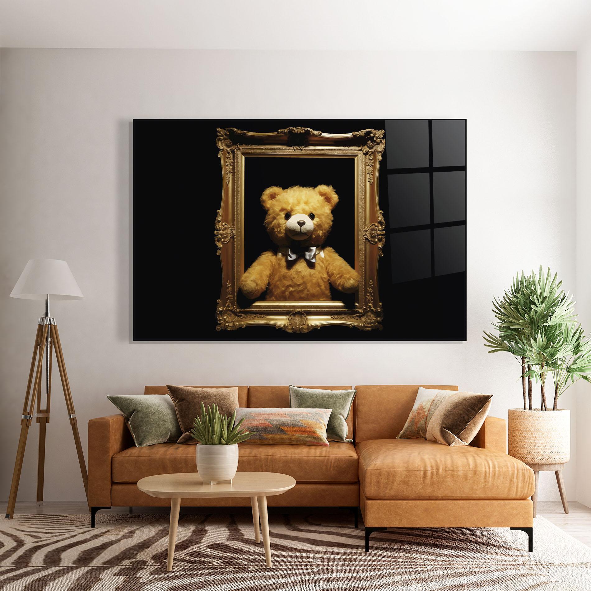 Glasbild Frame Bear mockup 7