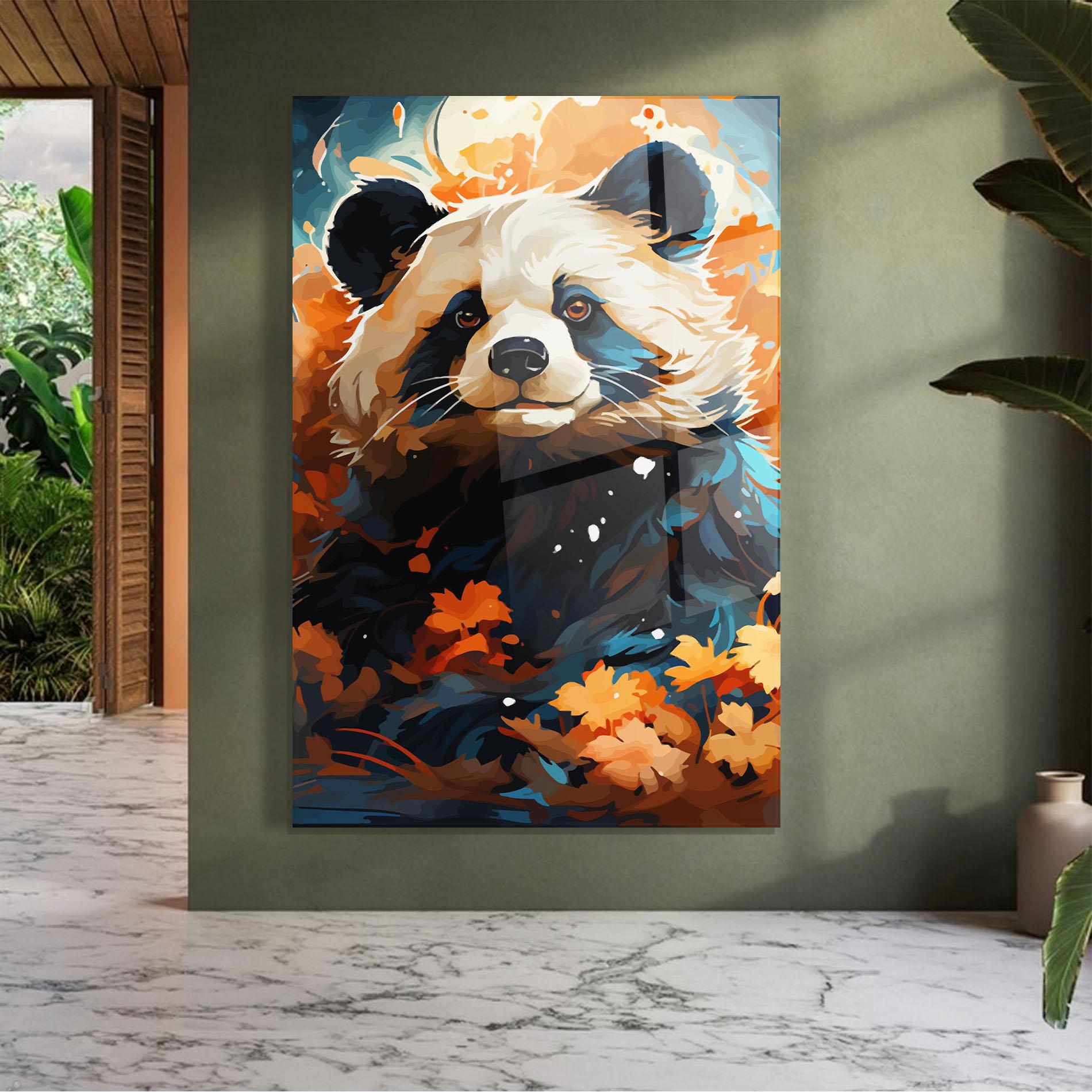 Glasbild Fluffy Bear mockup 7