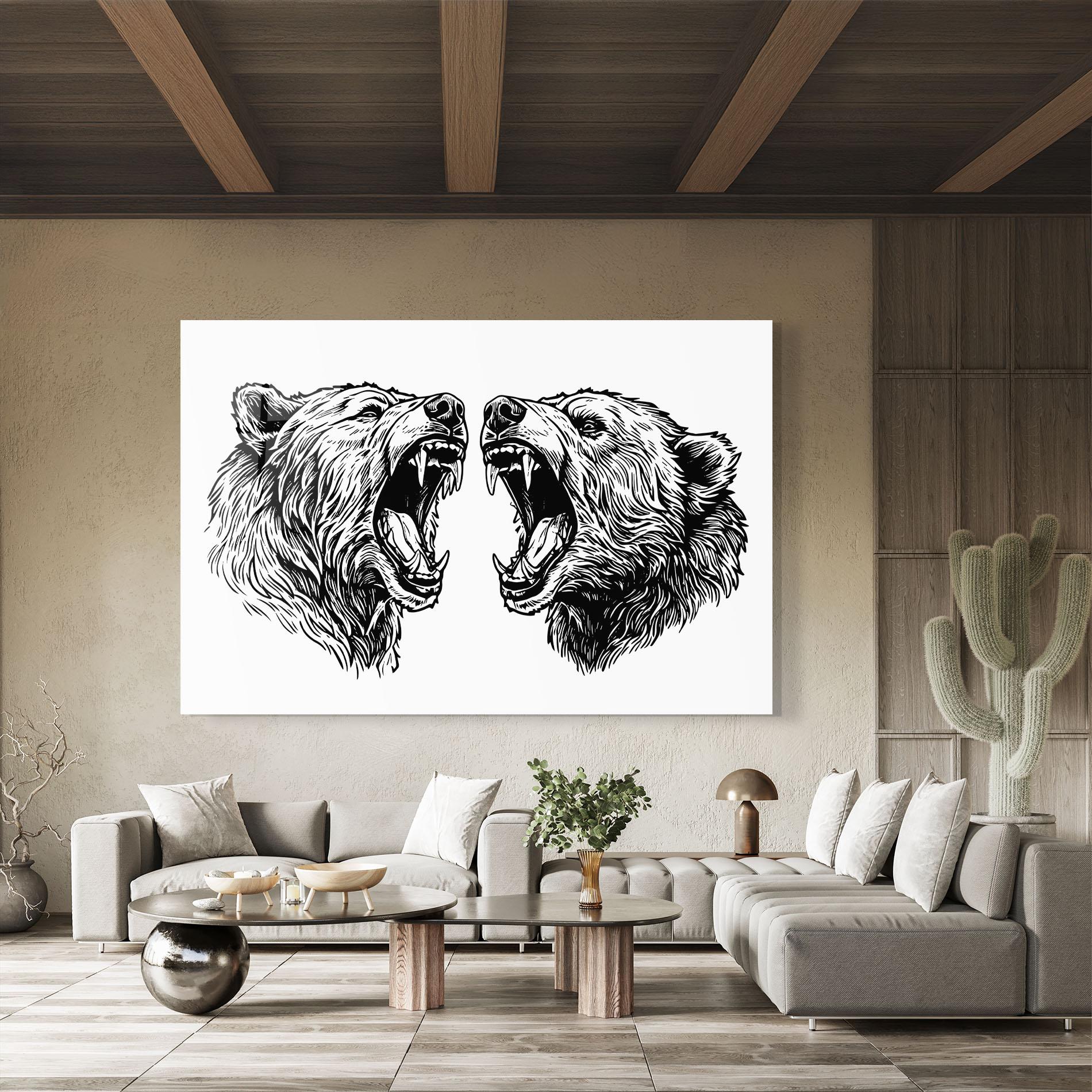 Glasbild Bear Bite mockup 8
