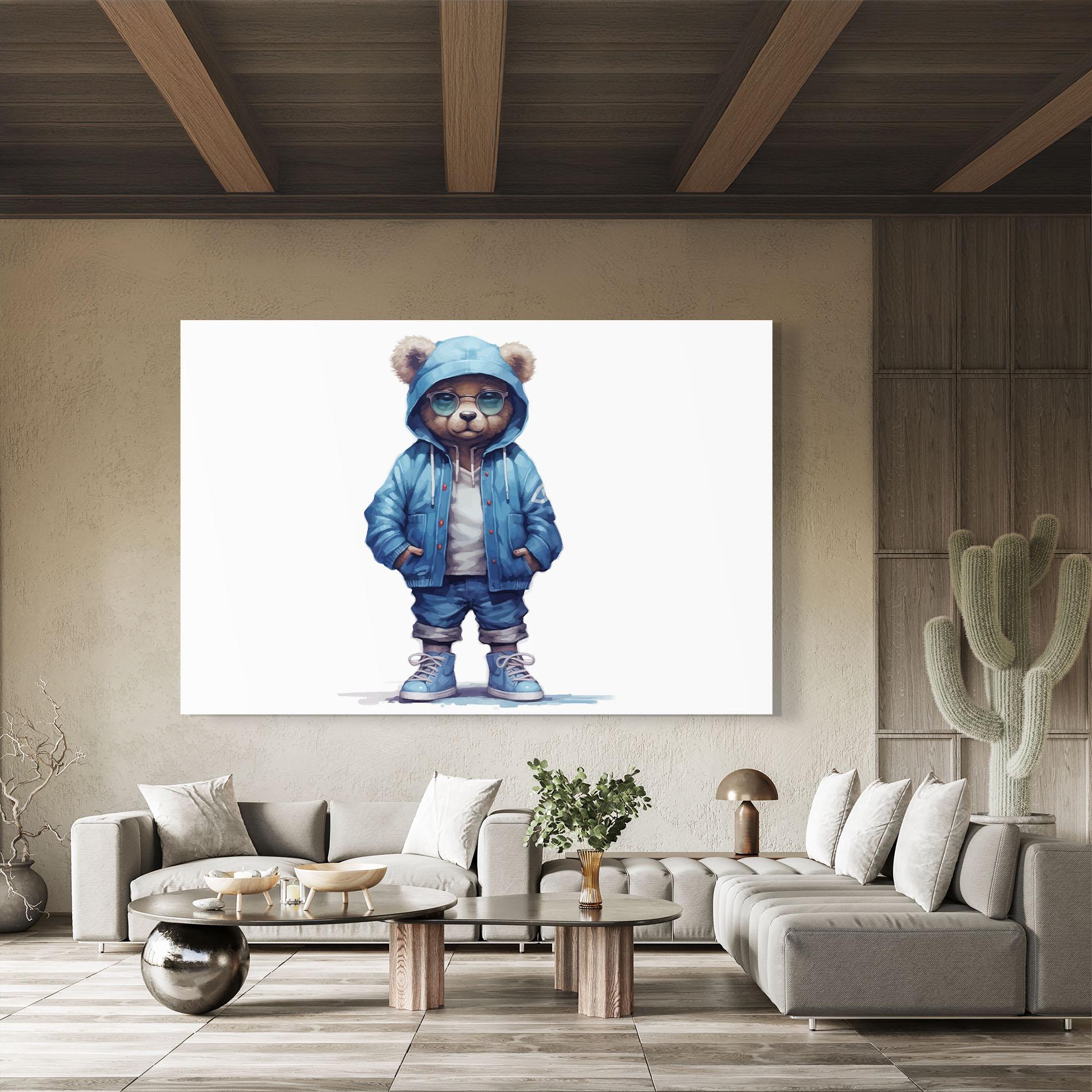 Glasbild Cool Bear mockup 8