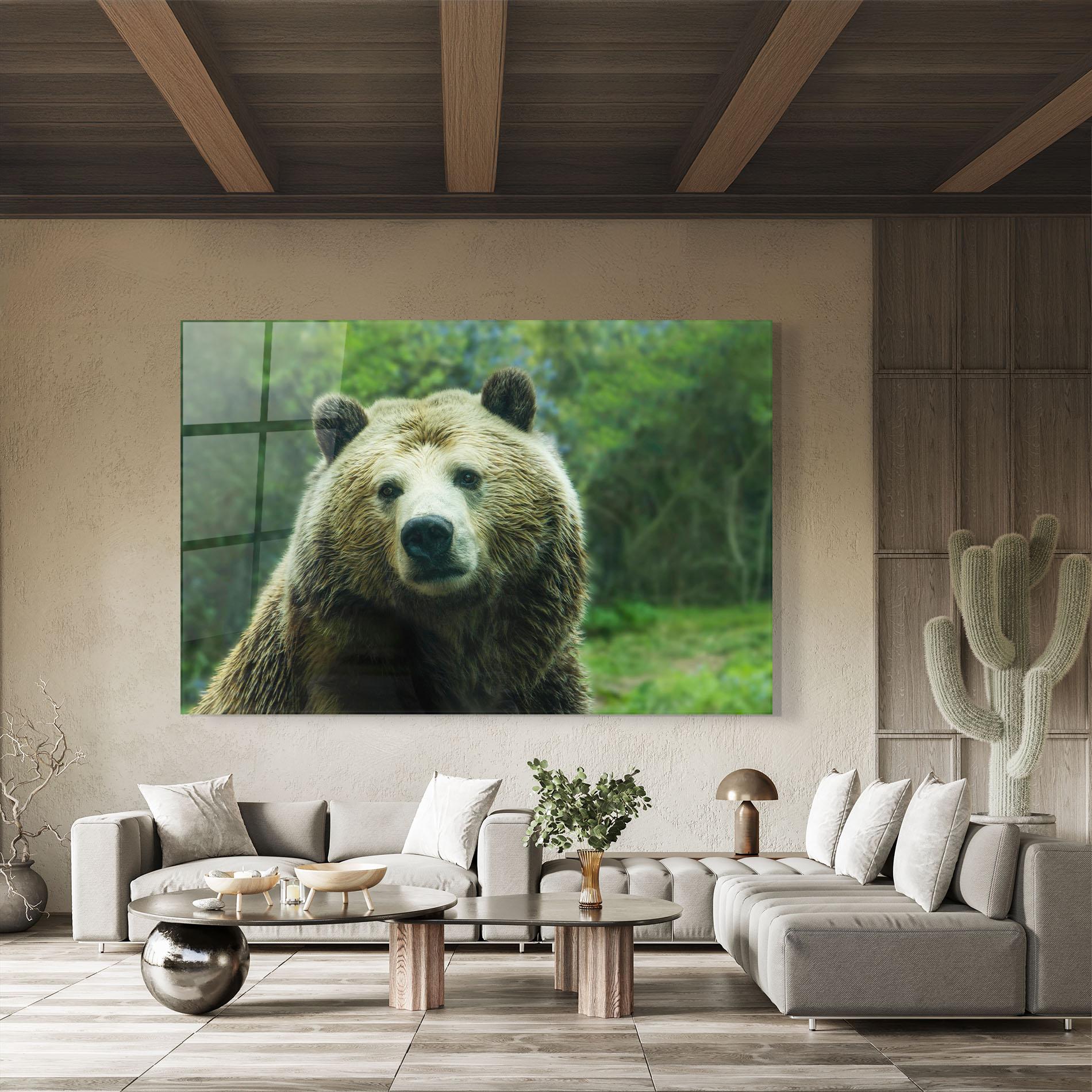 Glasbild Green Bear mockup 8