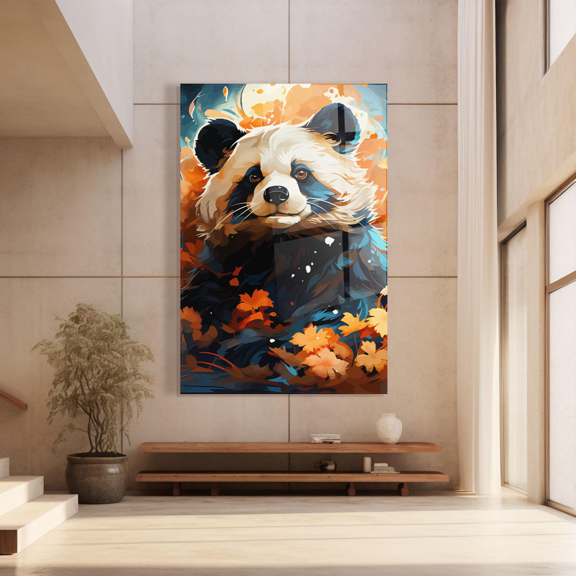 Glasbild Fluffy Bear mockup 8