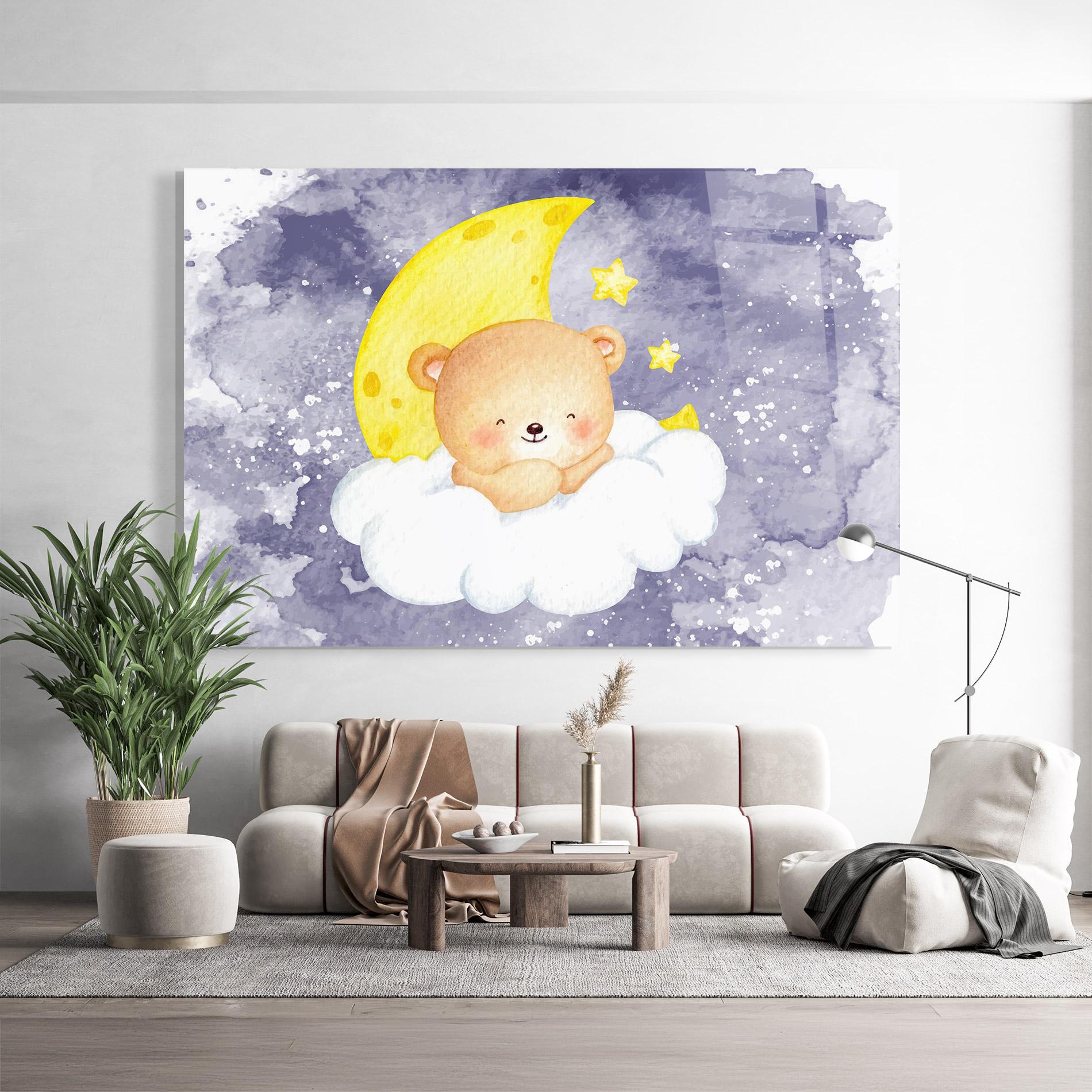 Glasbild Sleepy Bear mockup 9