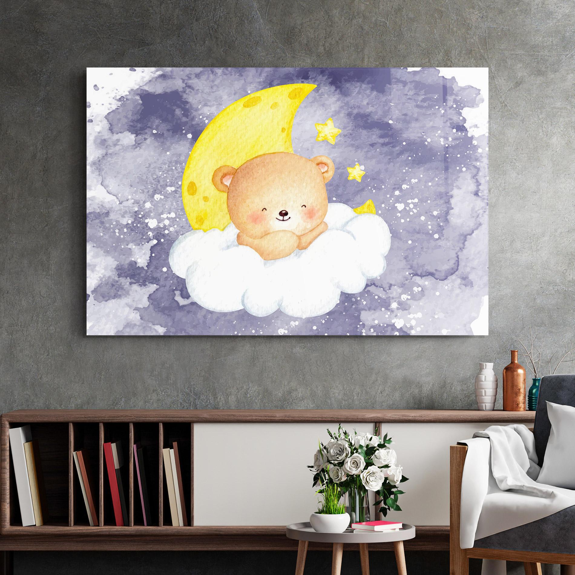 Glasbild Sleepy Bear mockup 2