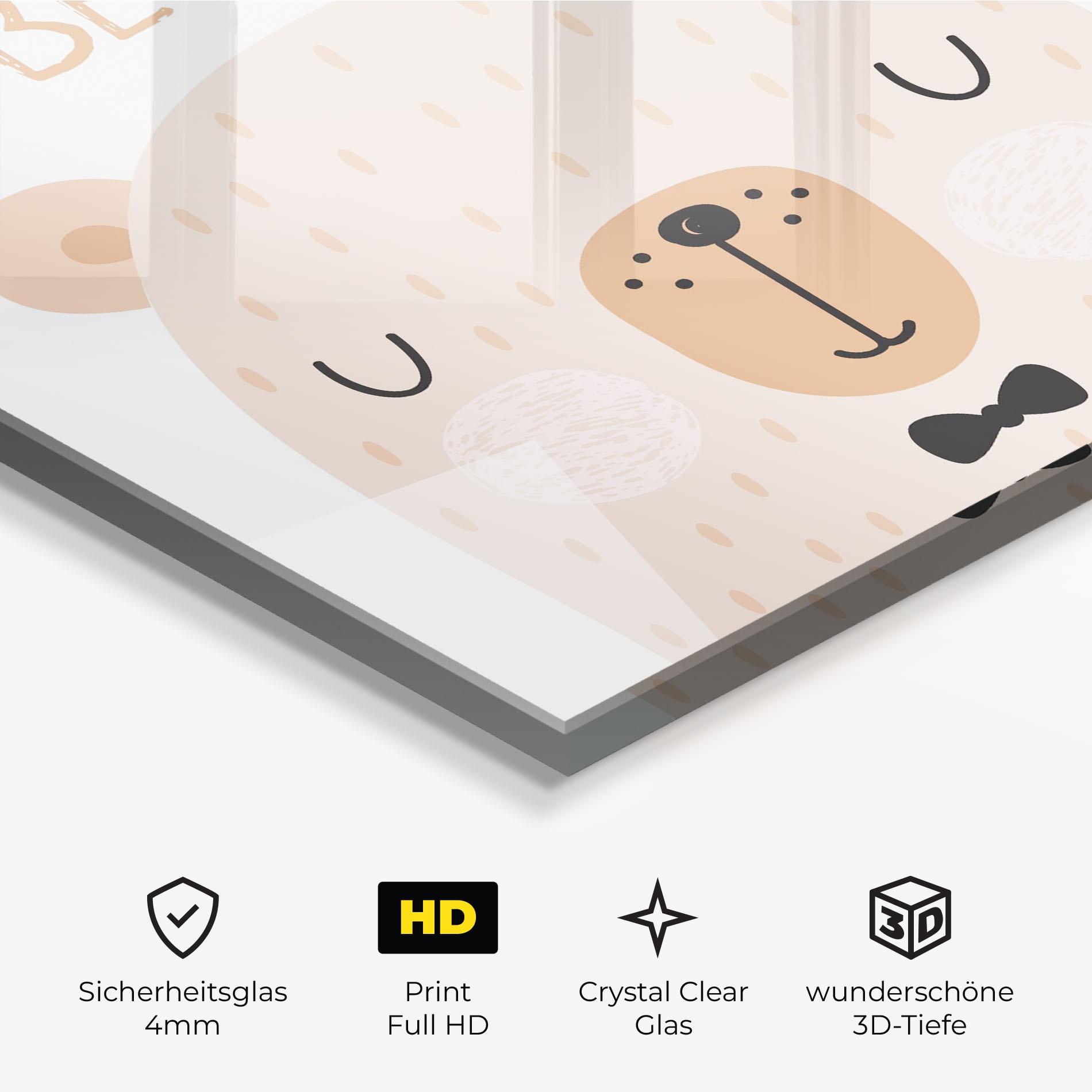 Glasbild Bear Be Wild mockup 3