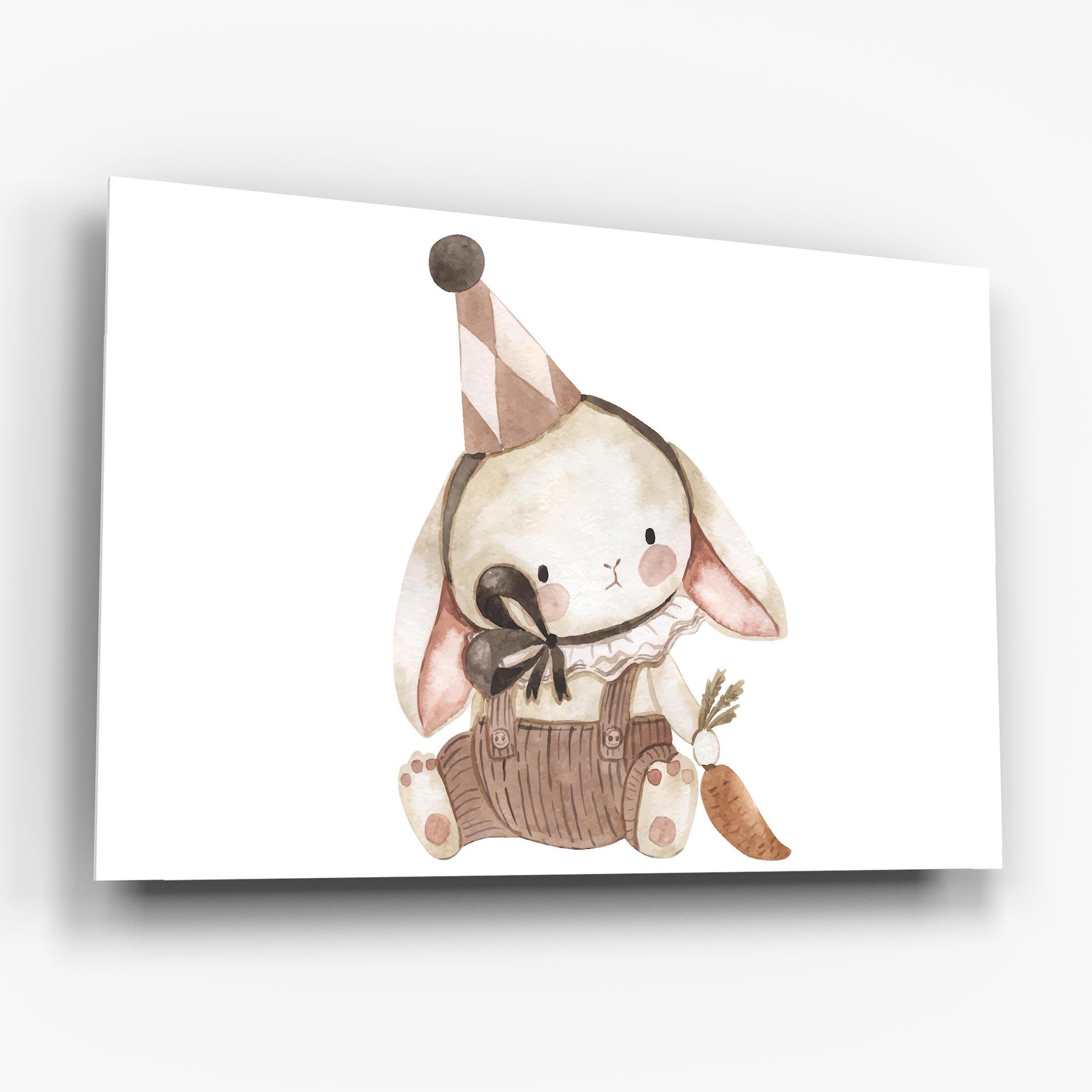 Glasbild Baby Brown Rabbit mockup 6