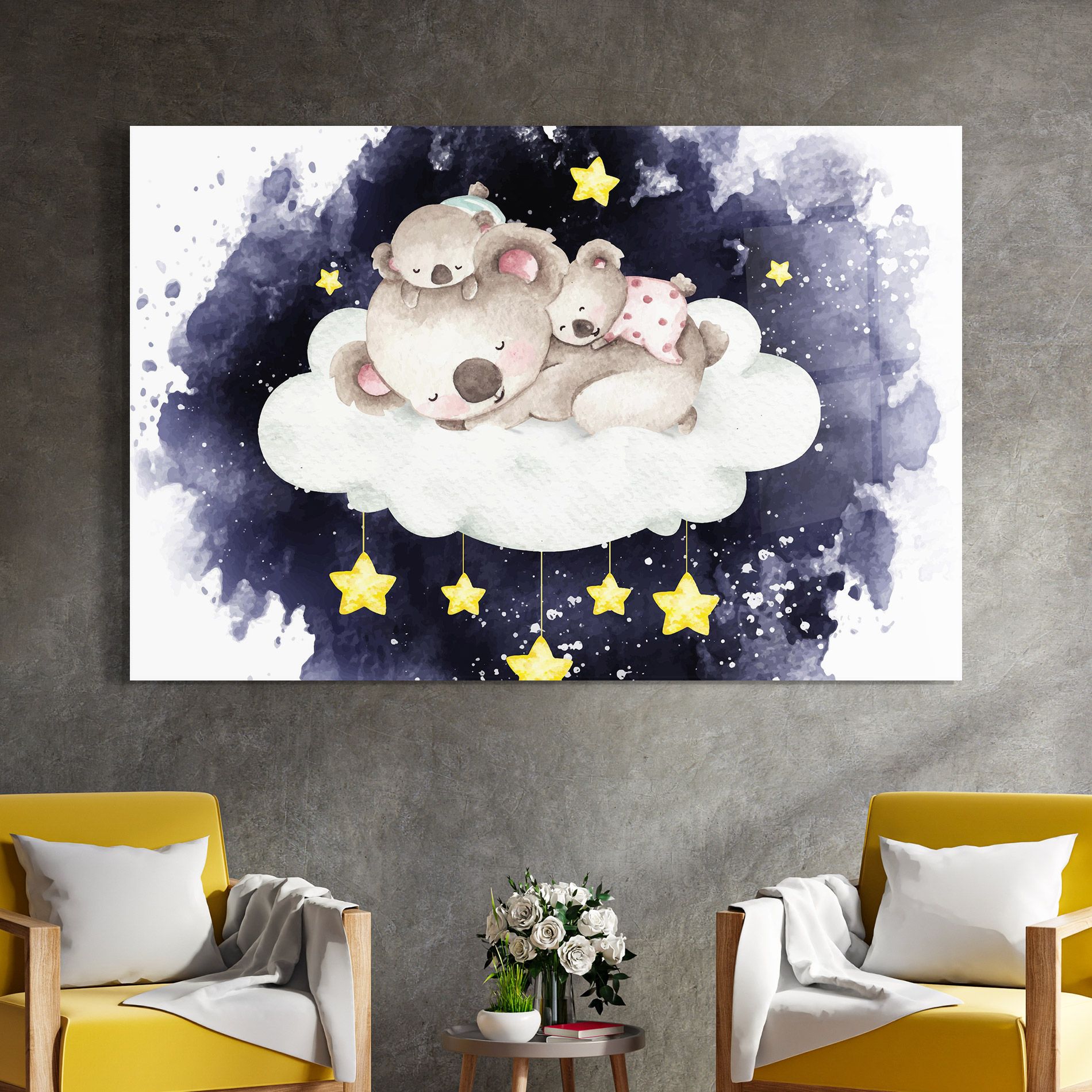 Baby Koala Sleeping mockup 4