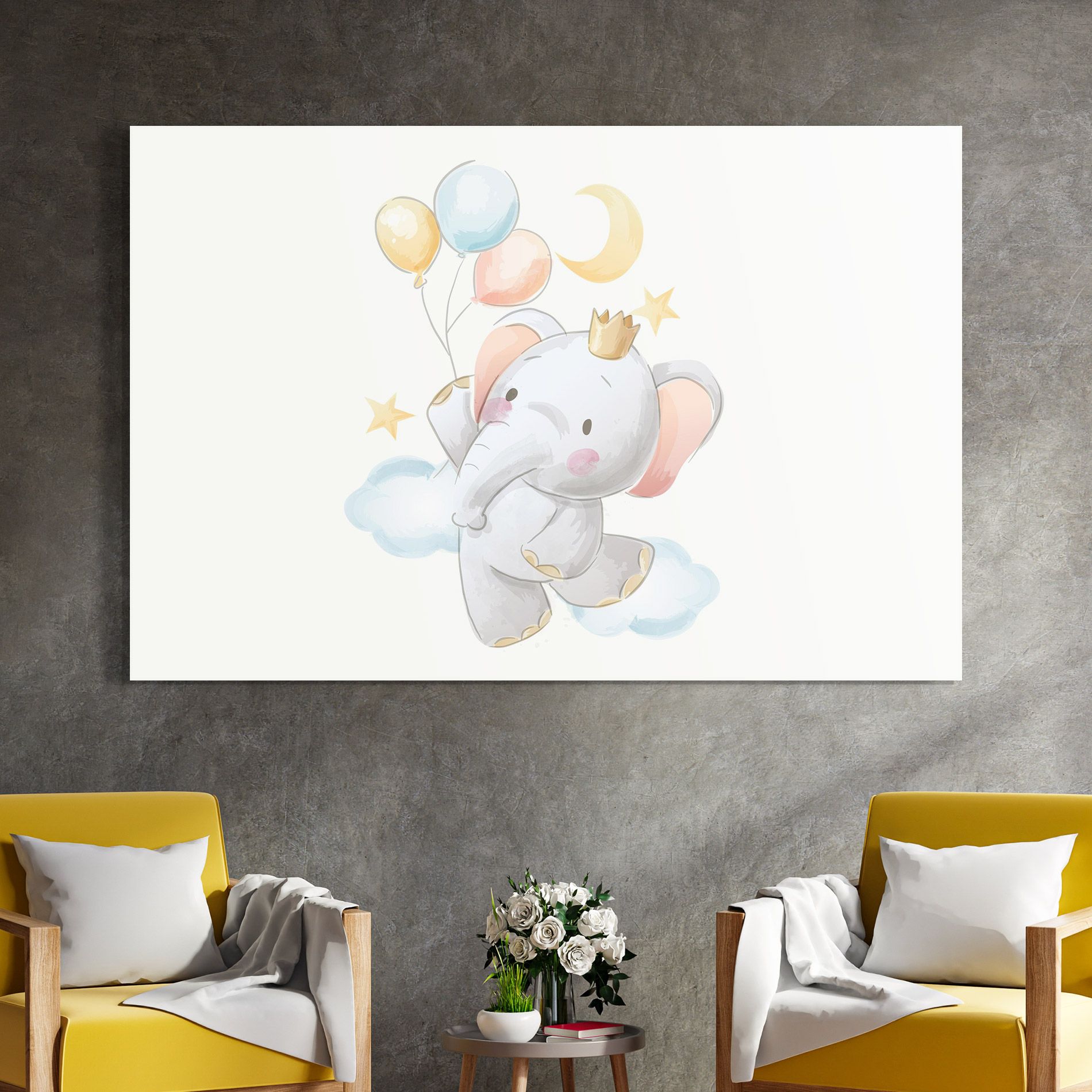 Elephant Flying mockup 4