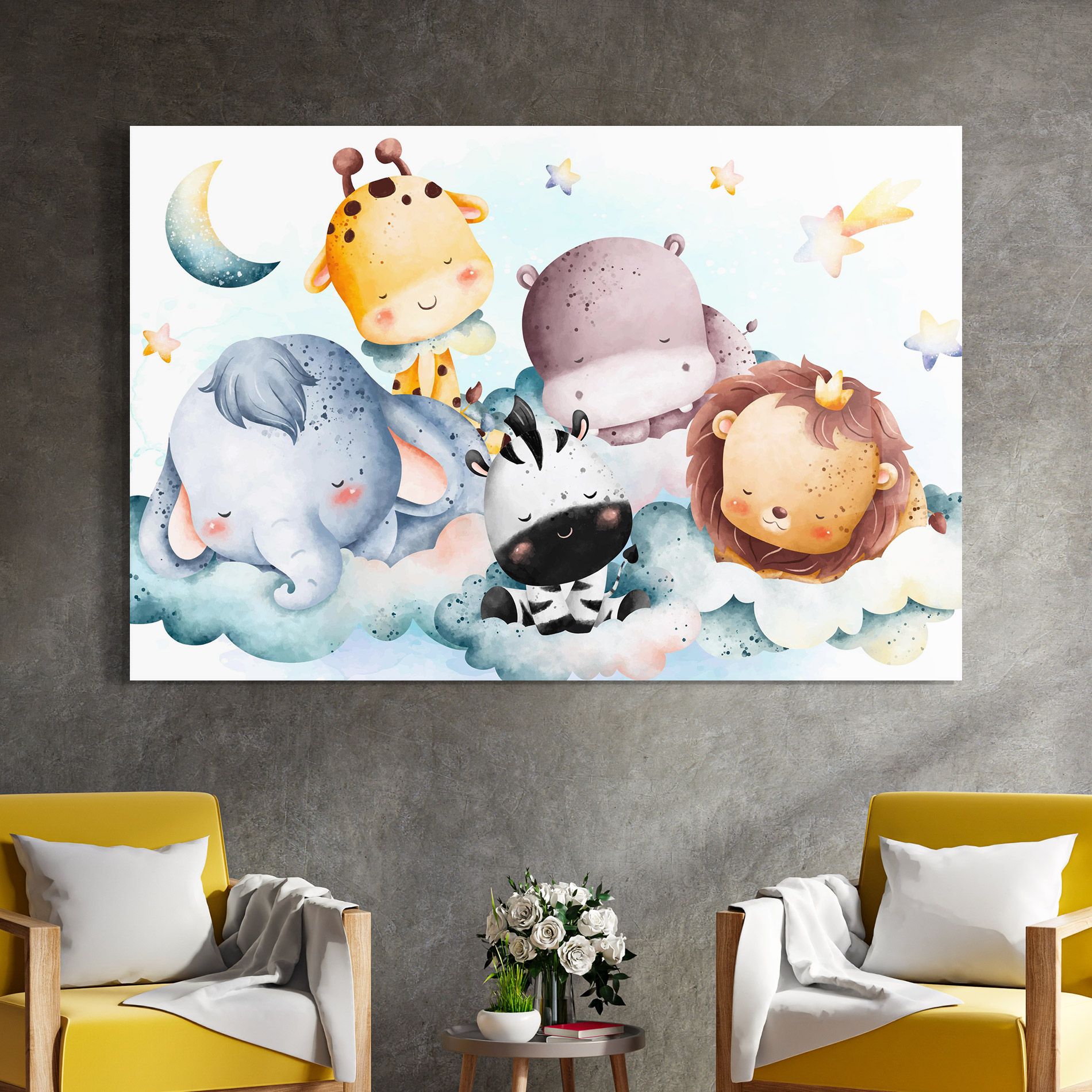 Sleepy Cute Animals mockup 4