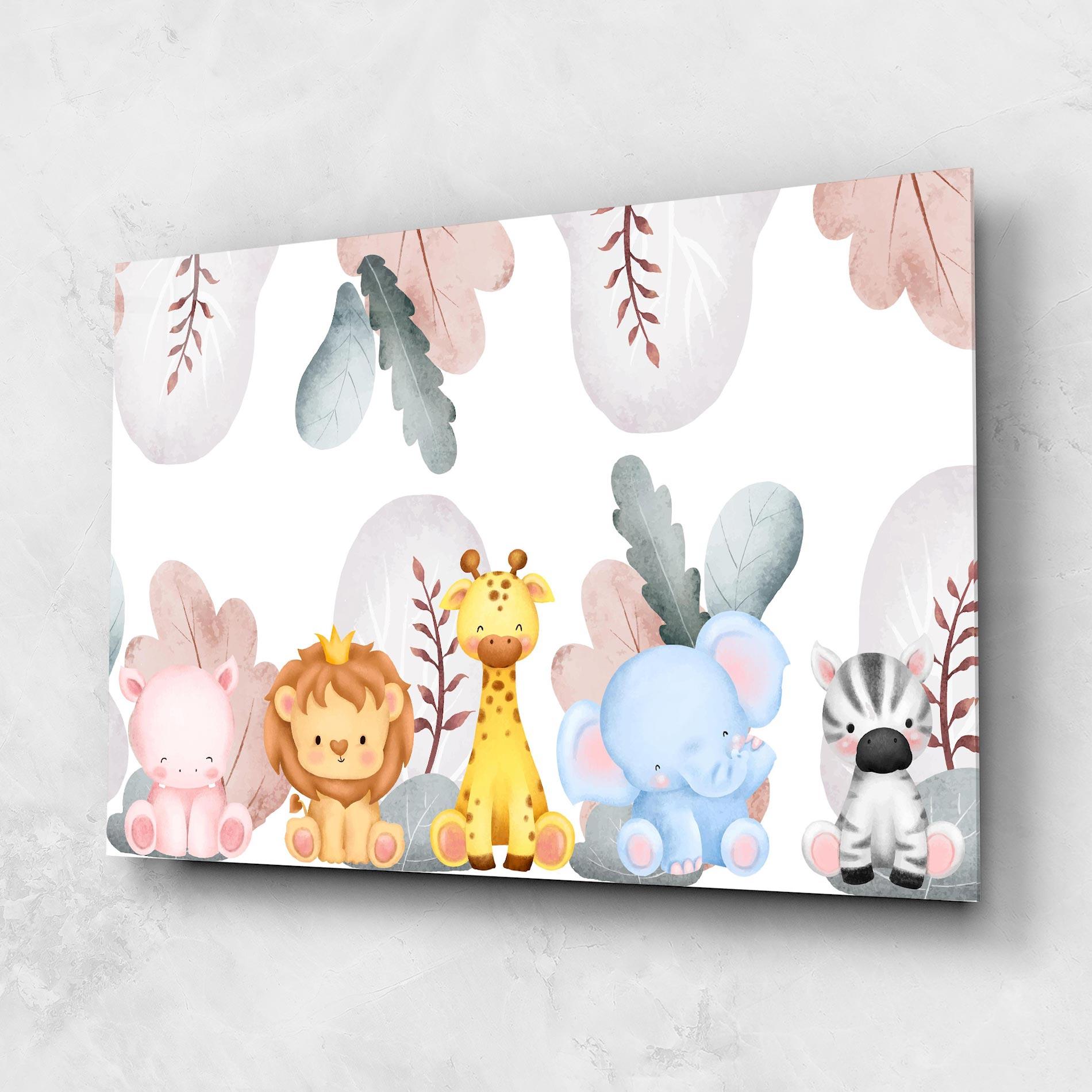 Glasbild Baby Animals mockup 1
