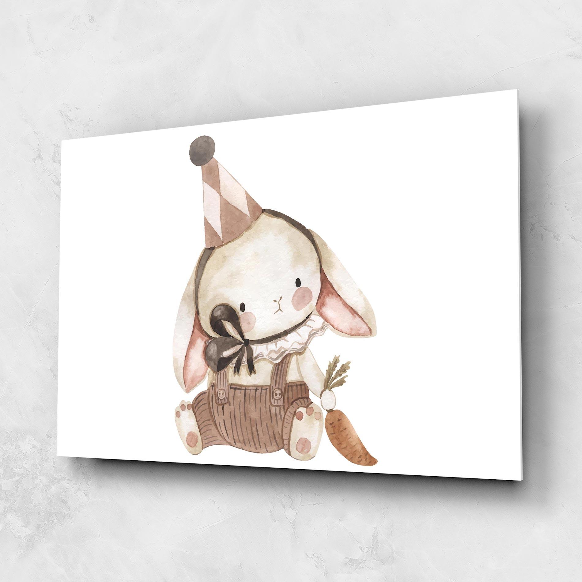 Glasbild Baby Brown Rabbit mockup 1
