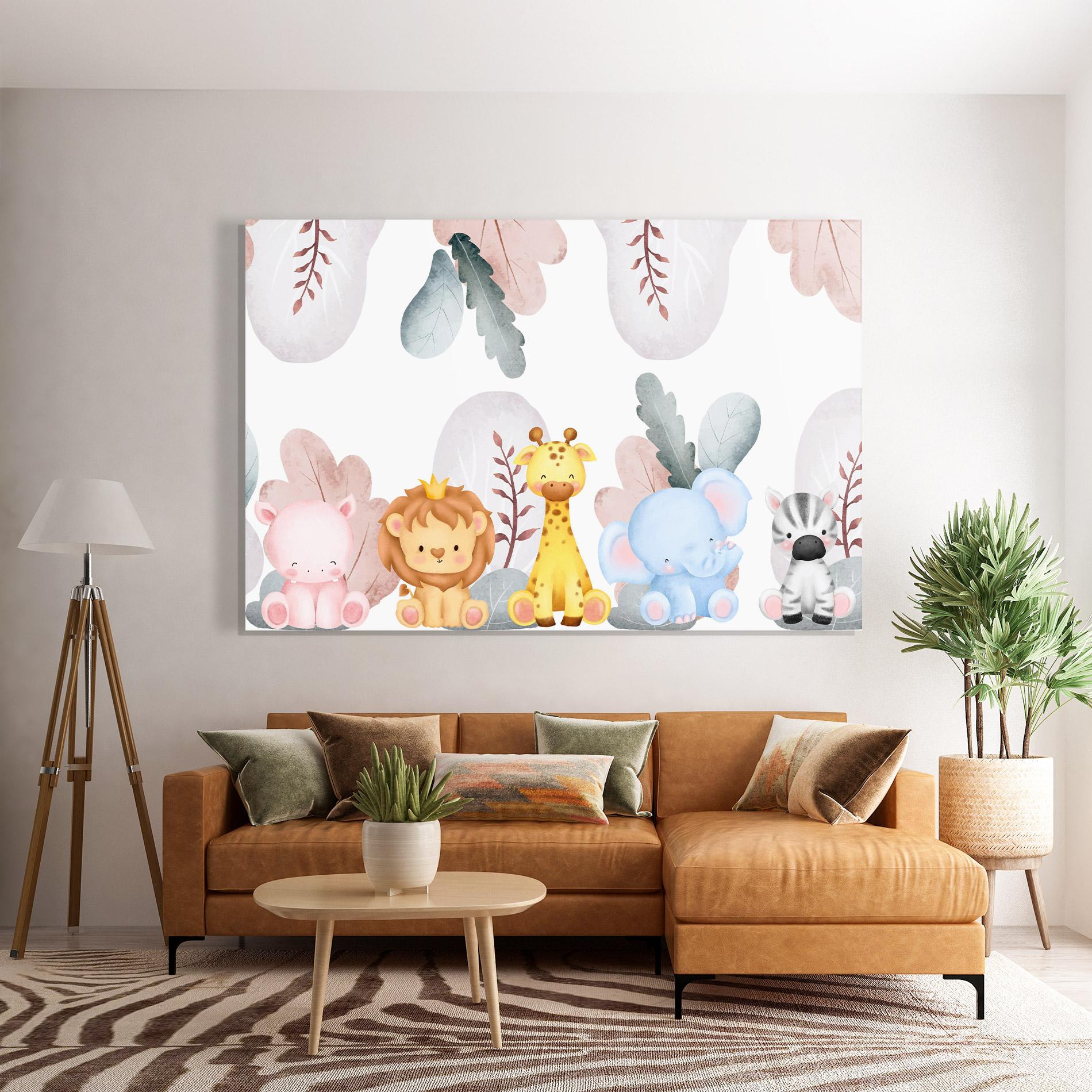 Glasbild Baby Animals mockup 7