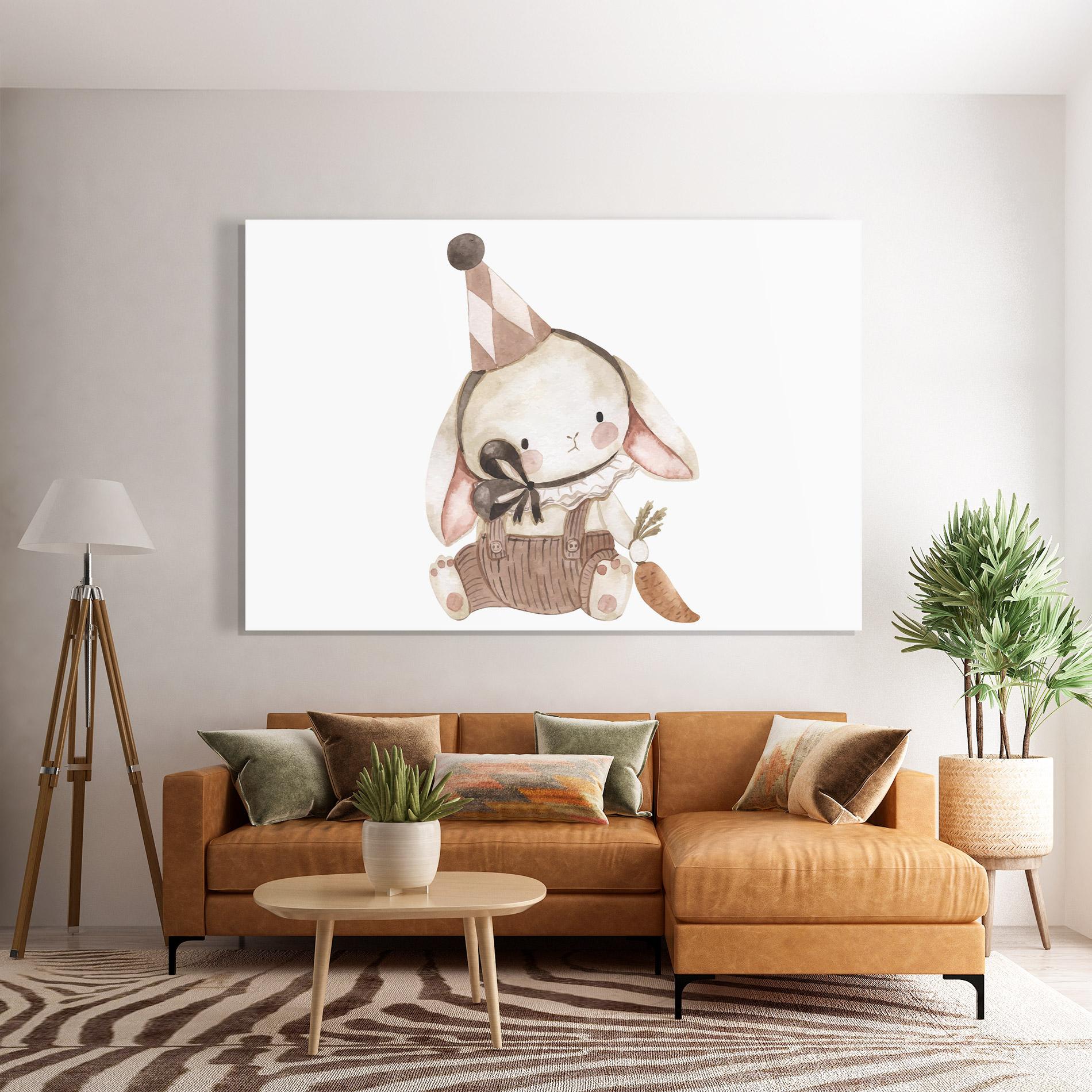 Glasbild Baby Brown Rabbit mockup 7