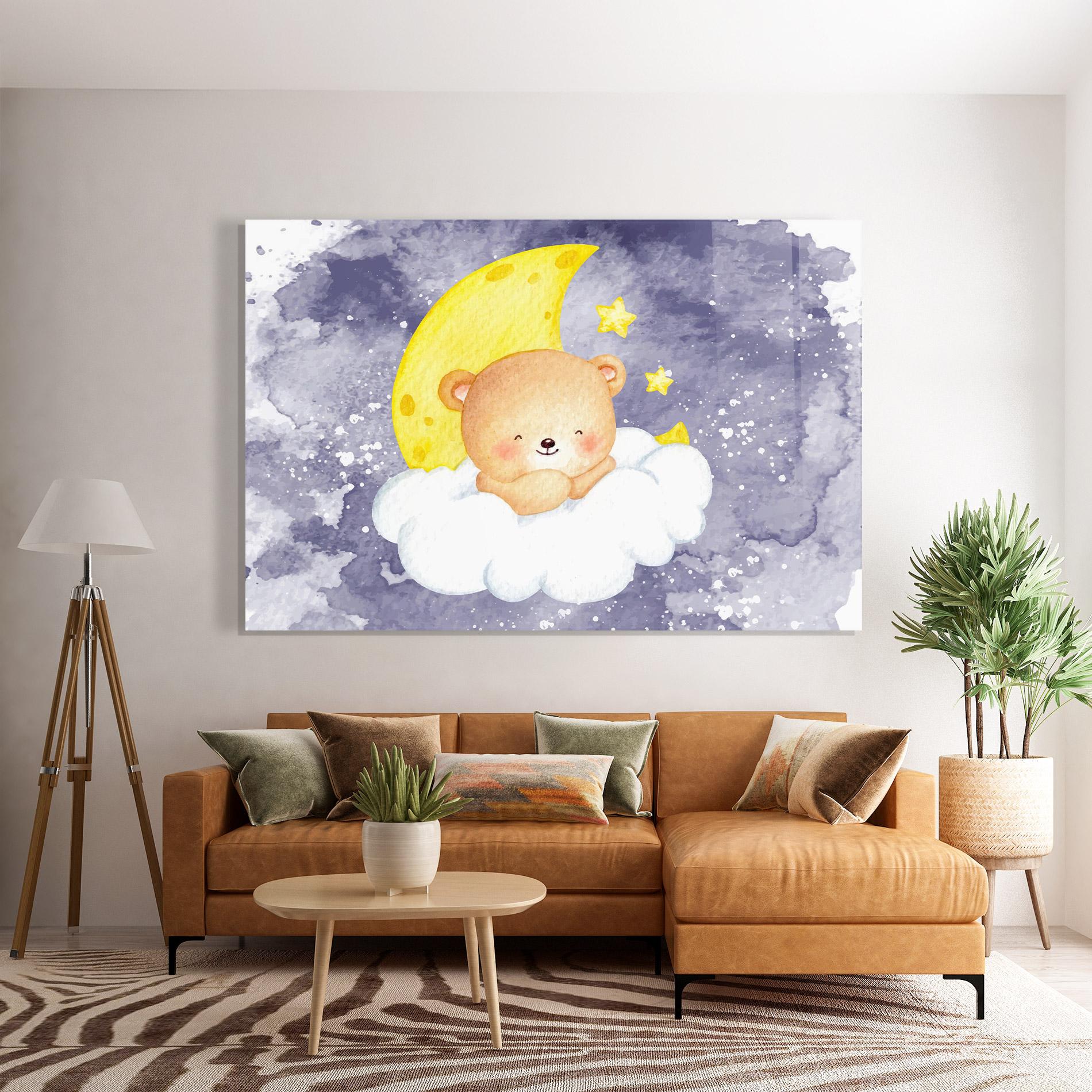 Glasbild Sleepy Bear mockup 7