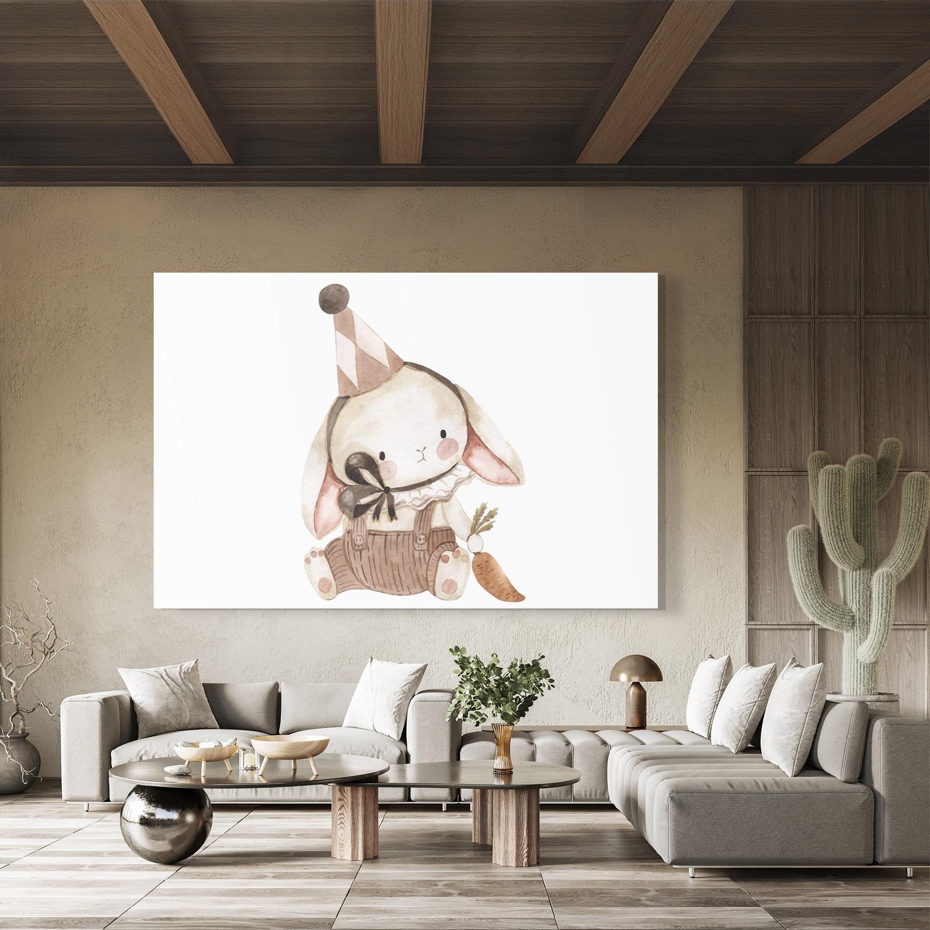 Glasbild Baby Brown Rabbit mockup 8