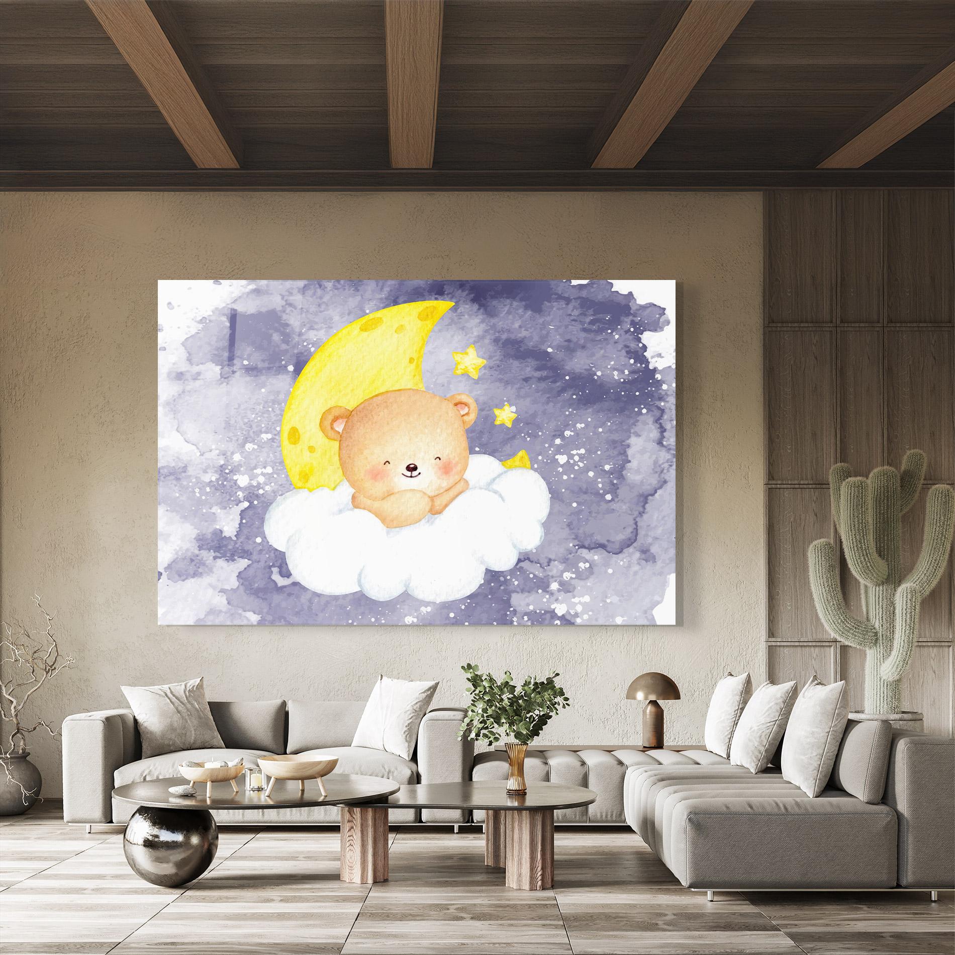 Glasbild Sleepy Bear mockup 8