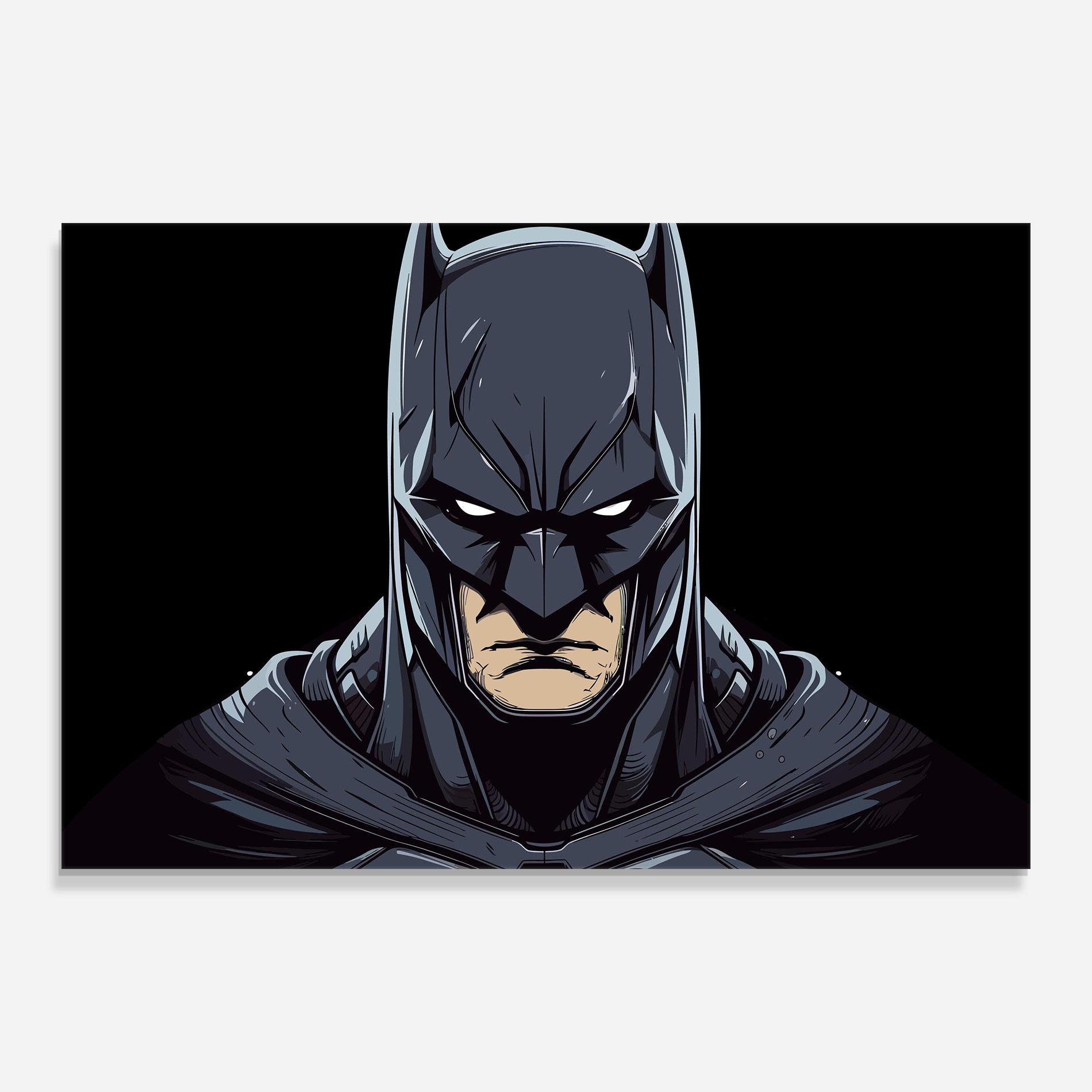 Glasbild Batman Face mockup 0