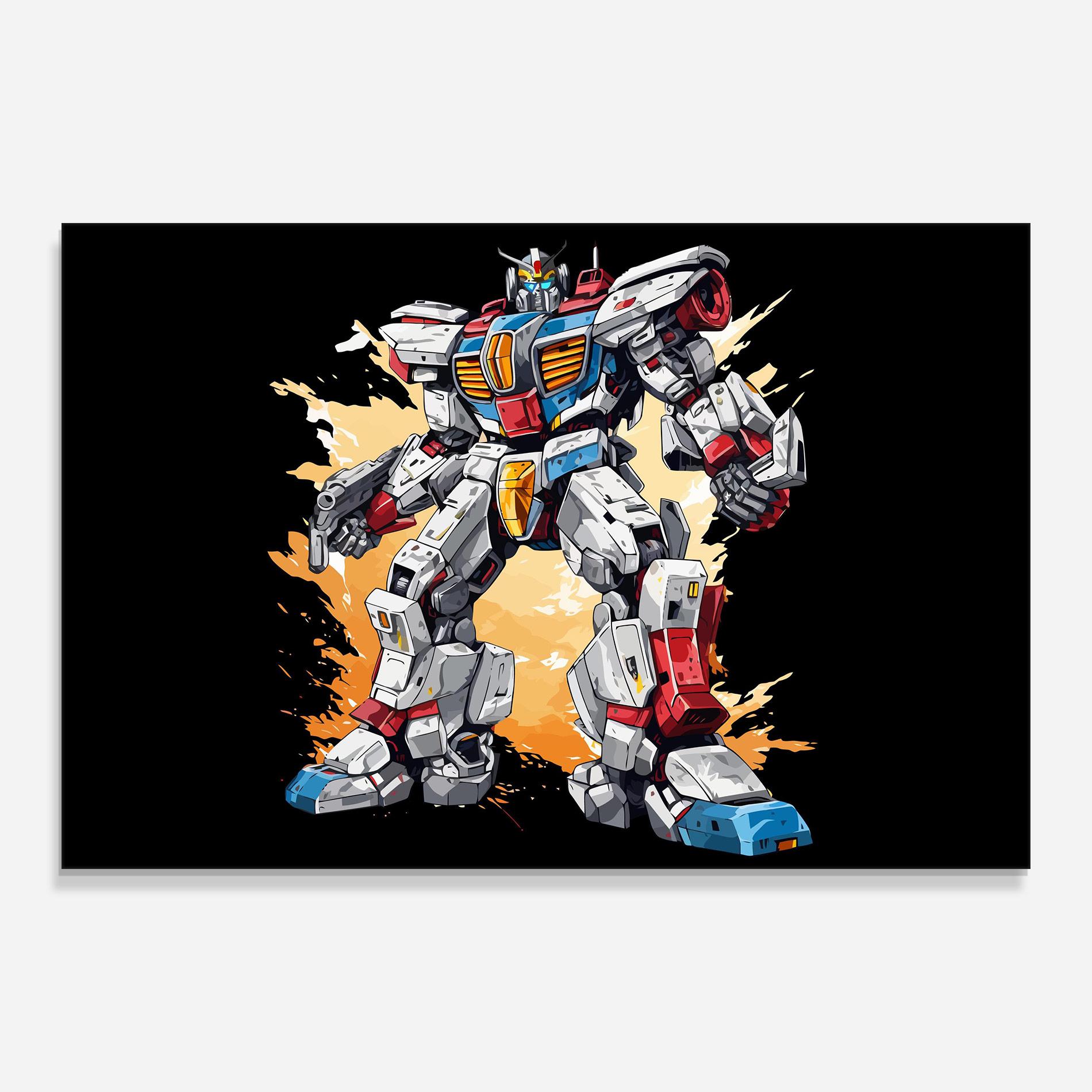 Glasbild Crazy Robot mockup 0