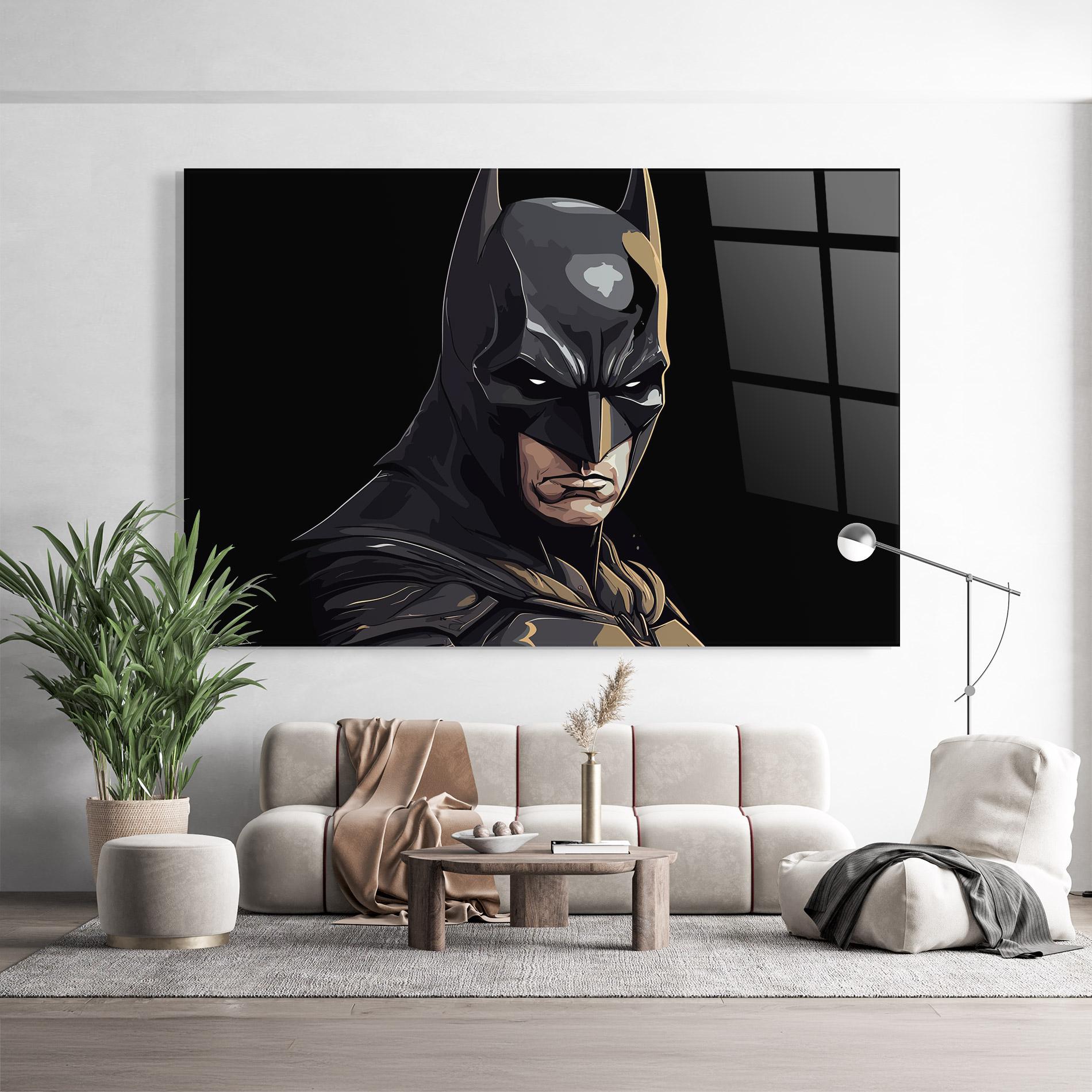 Glasbild Angry Batman mockup 9