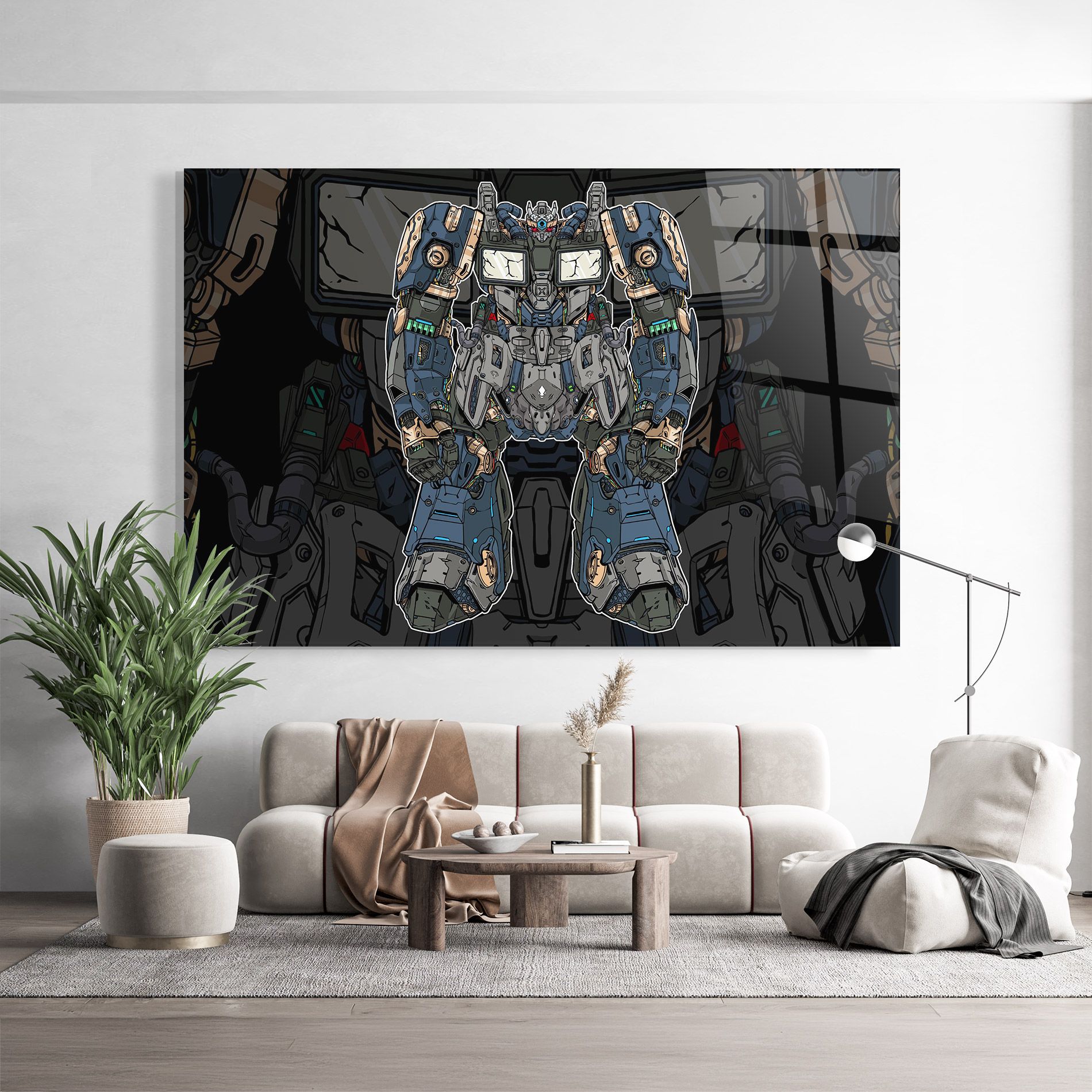 Blue Green Robot mockup 9
