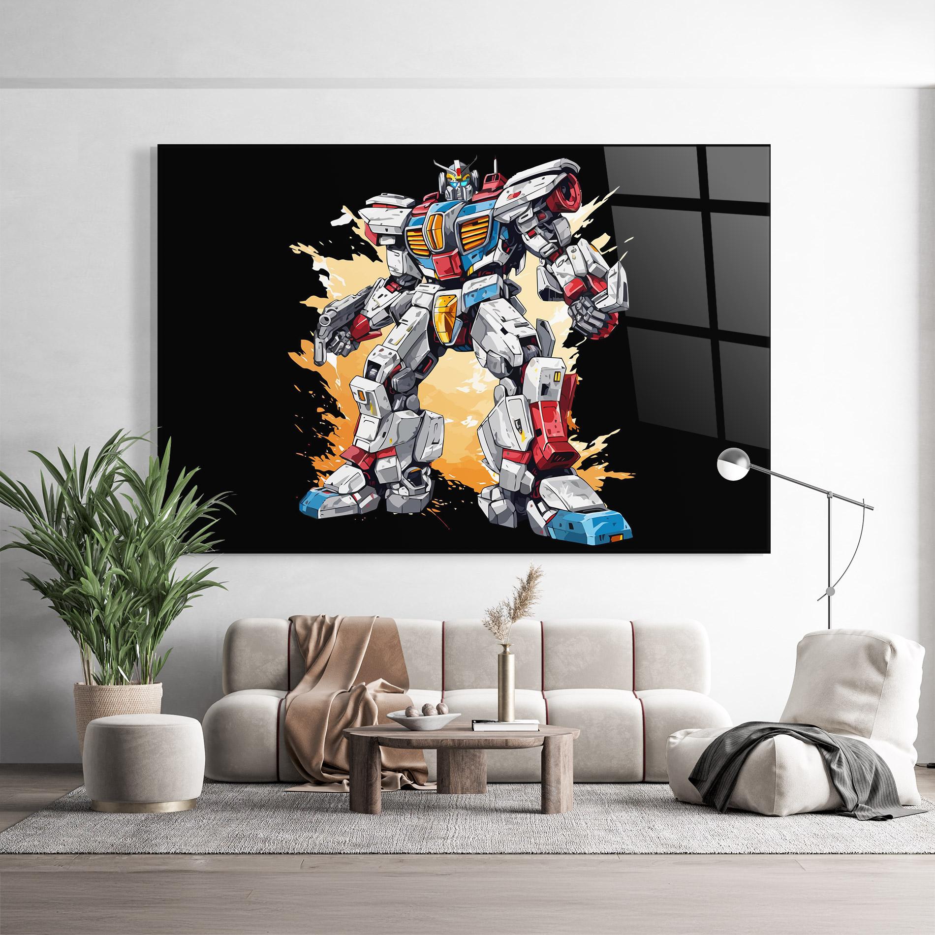 Glasbild Crazy Robot mockup 9