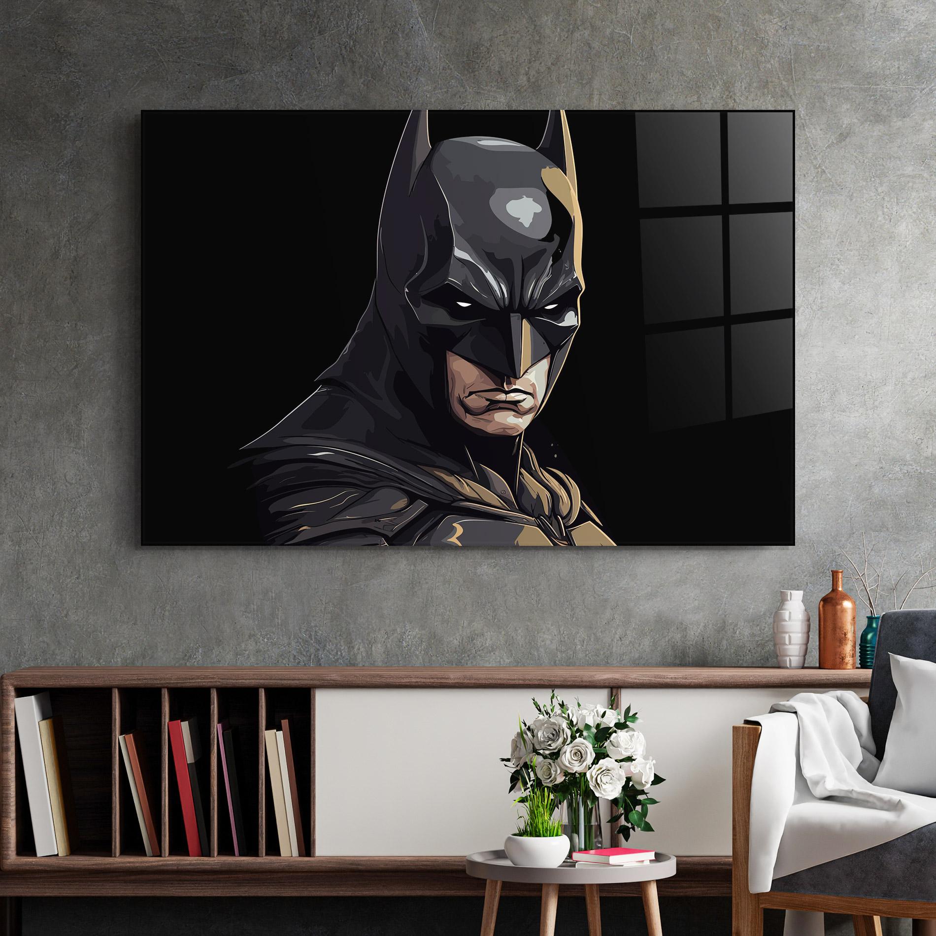 Glasbild Angry Batman mockup 2