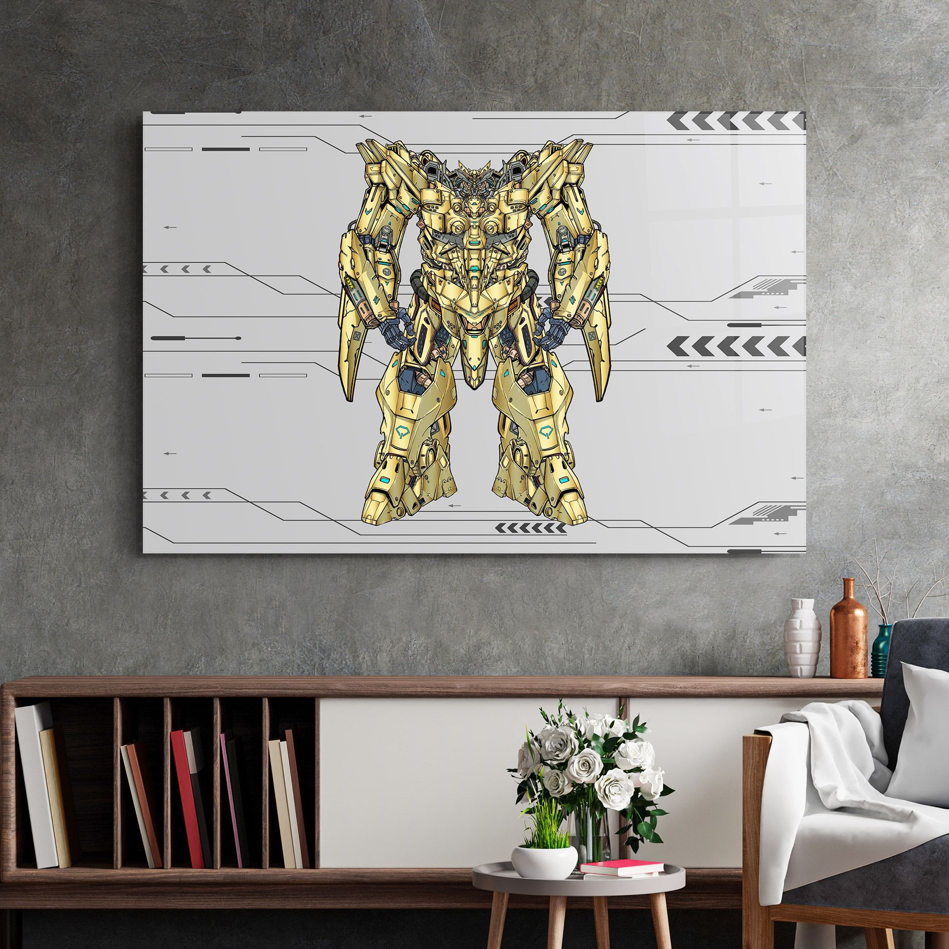Yellow Grey Robot mockup 2