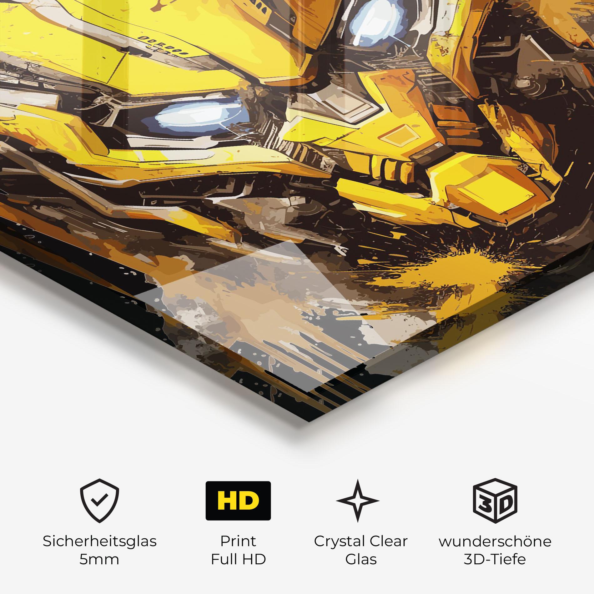 Glasbild Bumblebee mockup 3
