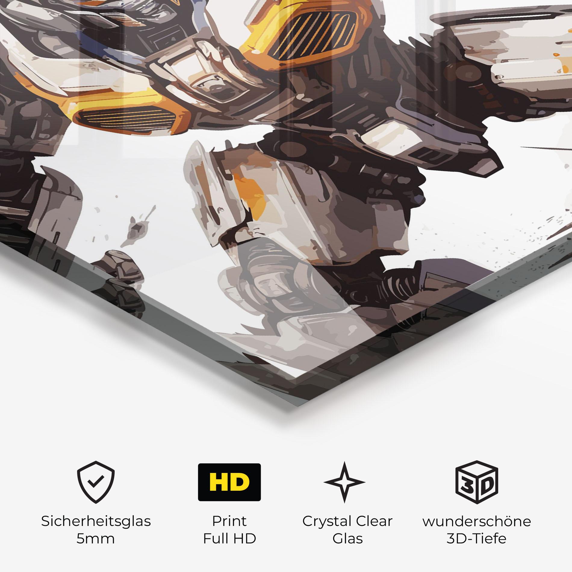 Glasbild Transformers Unleash mockup 3