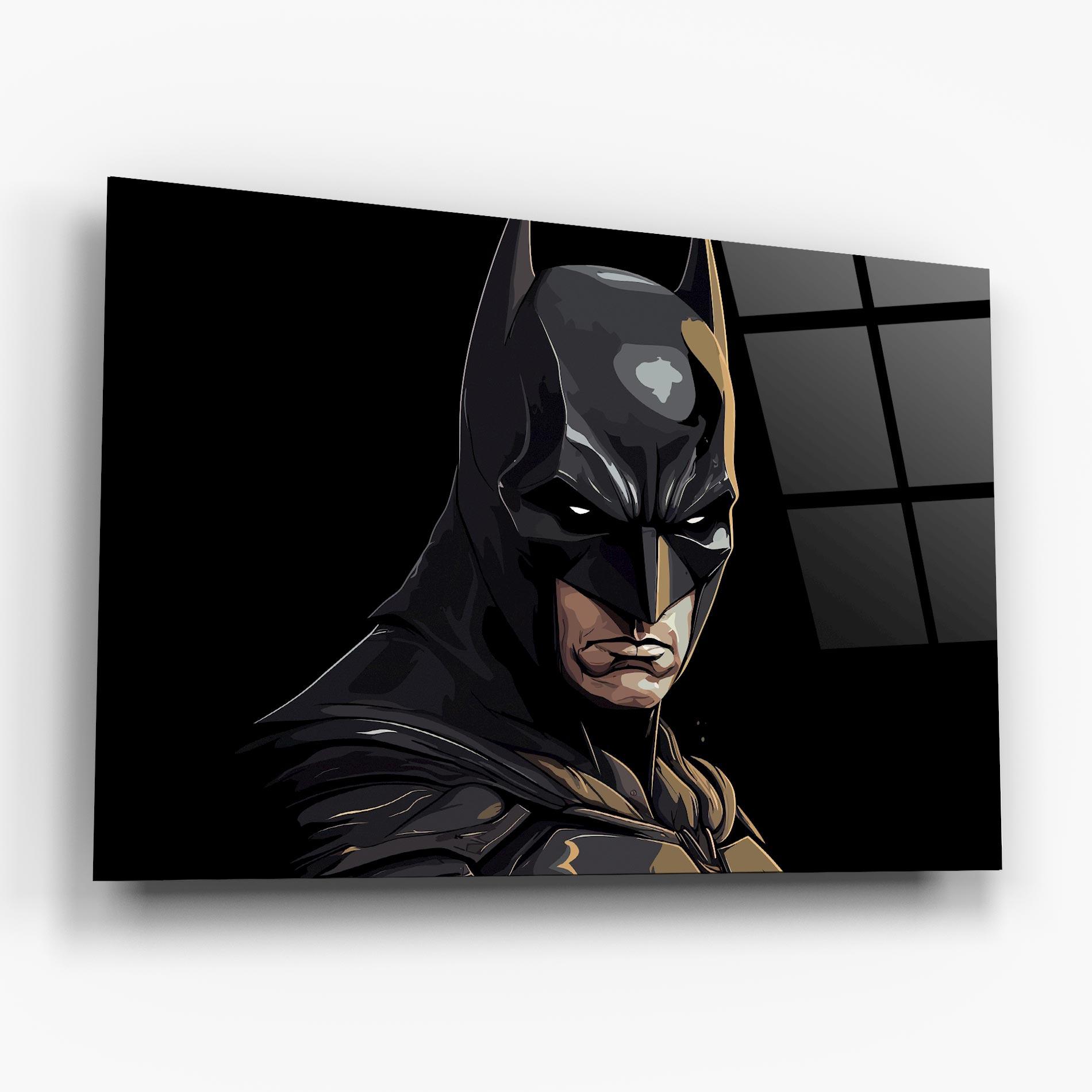 Glasbild Angry Batman mockup 6