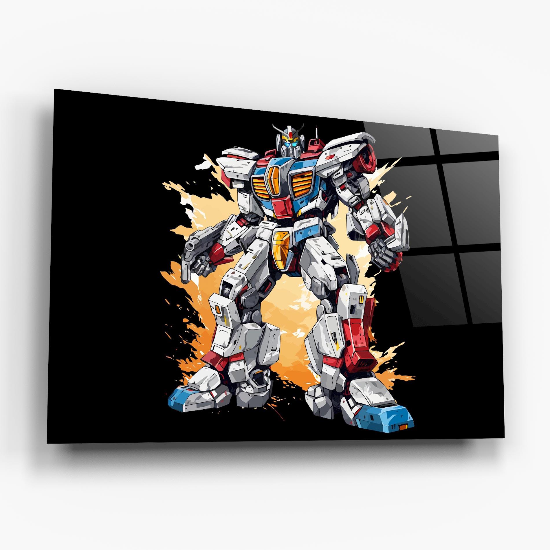 Glasbild Crazy Robot mockup 6