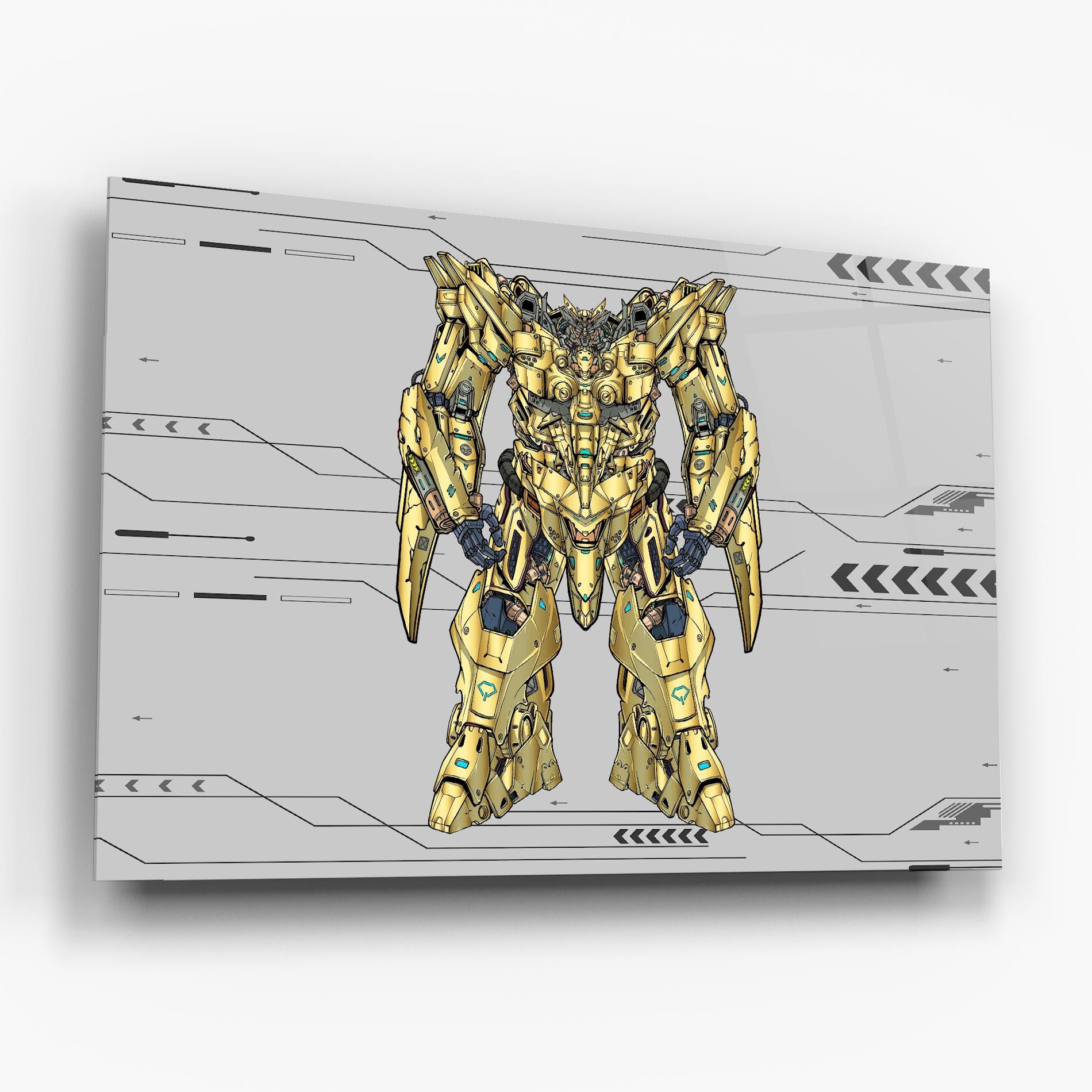 Yellow Grey Robot mockup 6