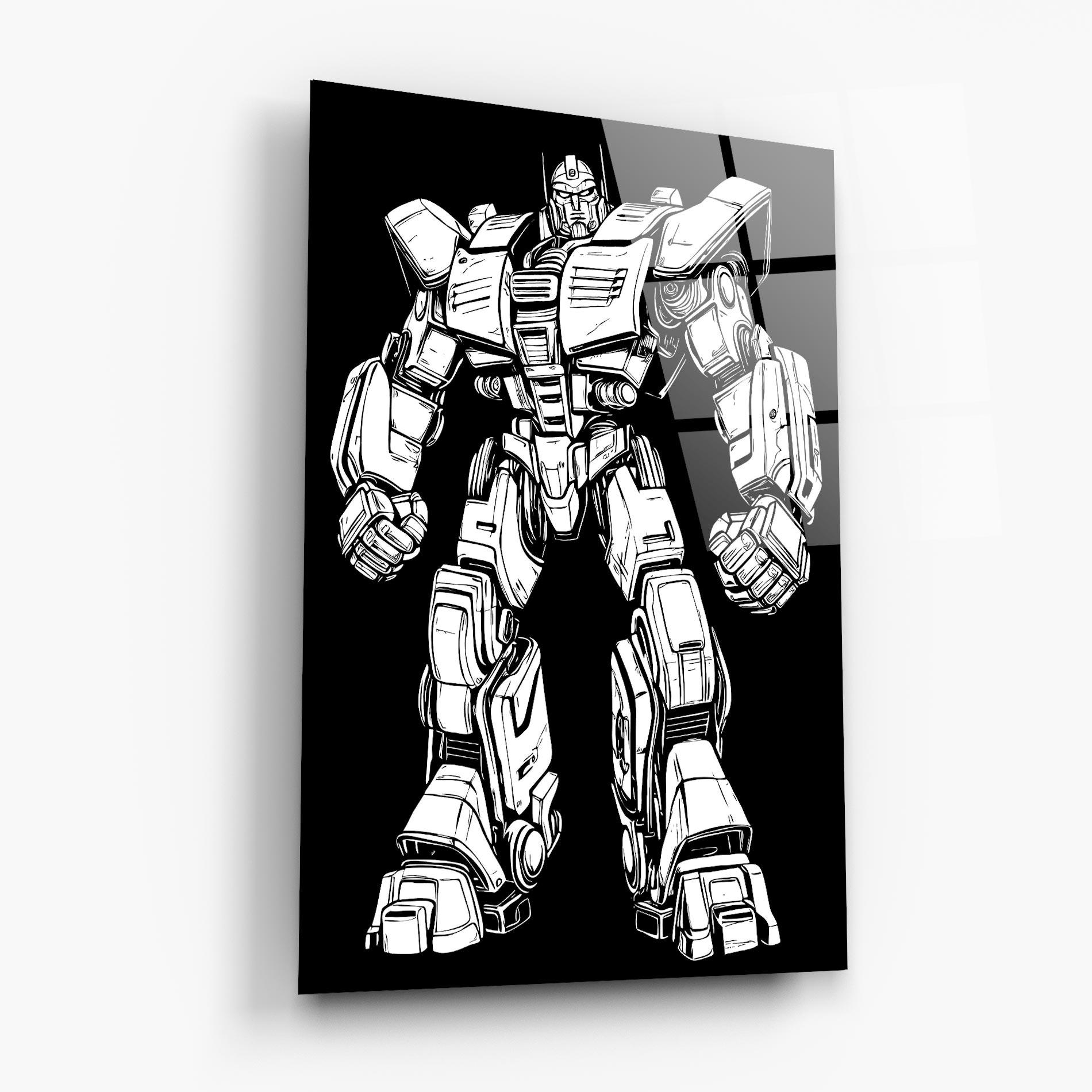Glasbild Battlefield Robot Art mockup 6