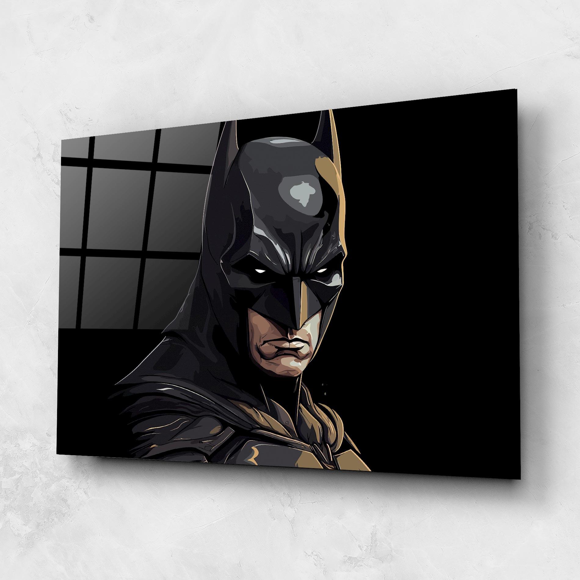 Glasbild Angry Batman mockup 1
