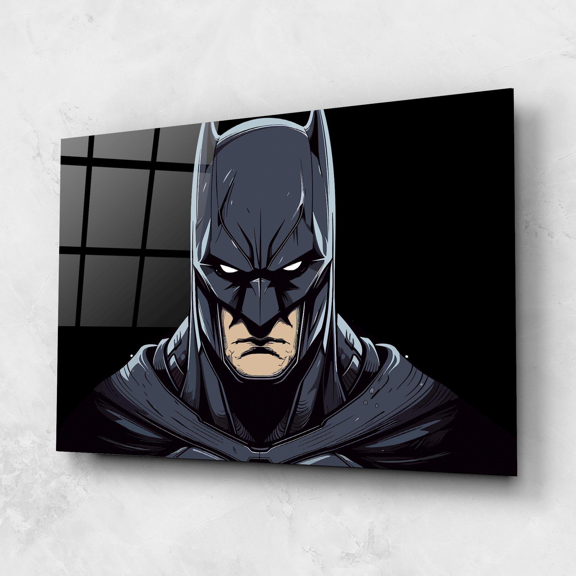 Glasbild Batman Face mockup 1